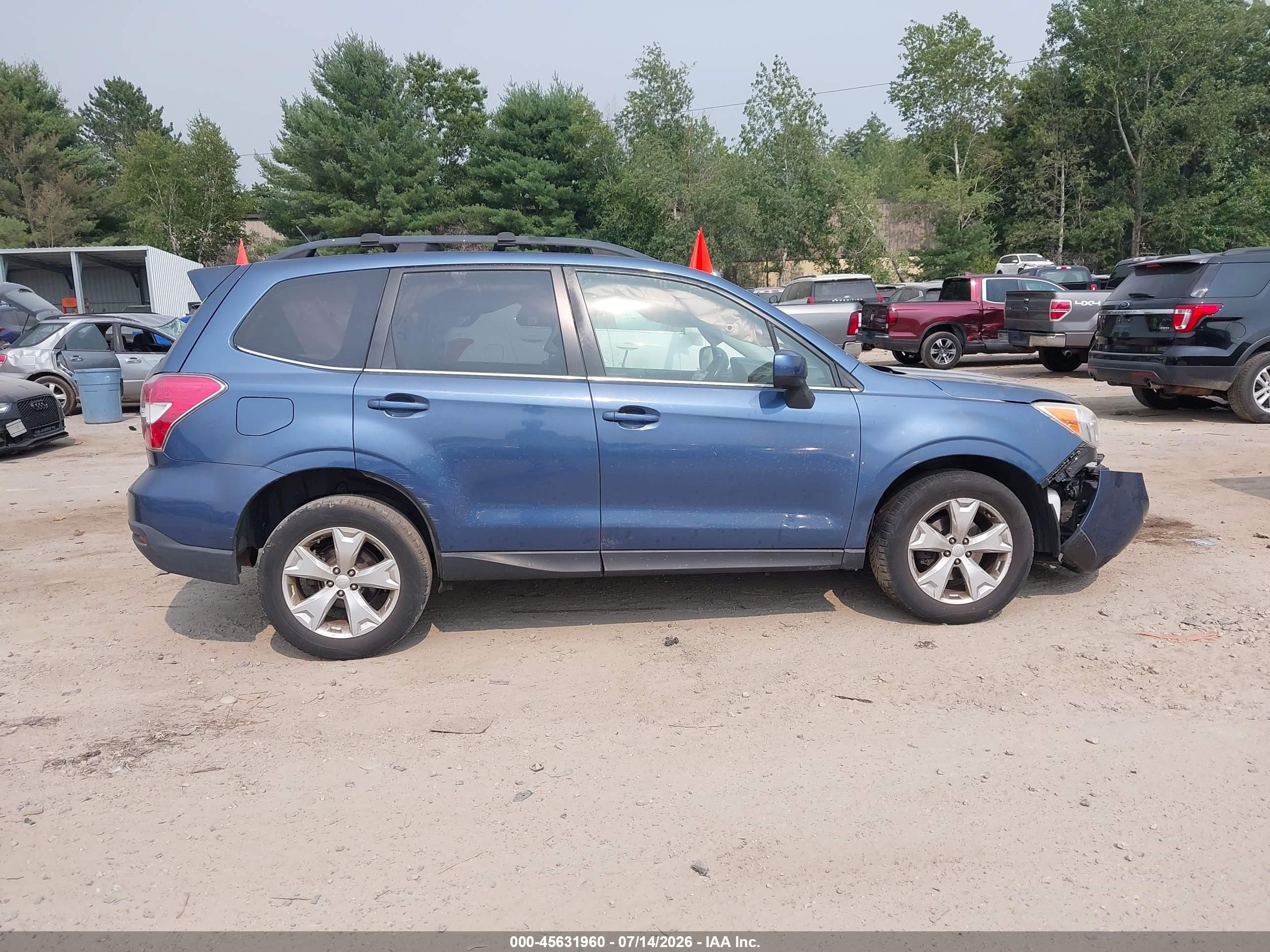 2014 Subaru Forester 2.5i Limited Blue vin: JF2SJAHC8EH464674