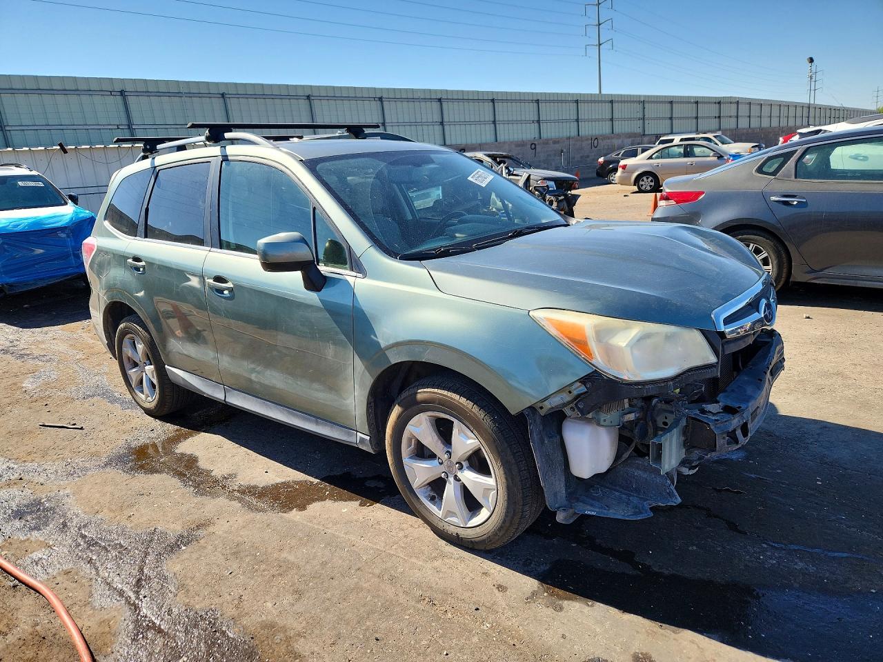 2014 Subaru Forester 2.5i Limited Green vin: JF2SJAHC8EH490448