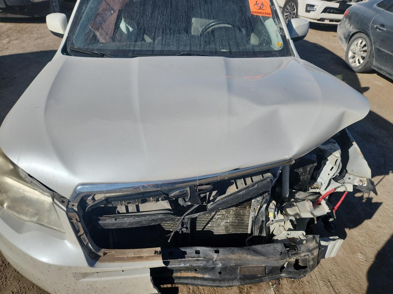 2014 Subaru Forester 2.5i Limited Белый vin: JF2SJAHC8EH497299
