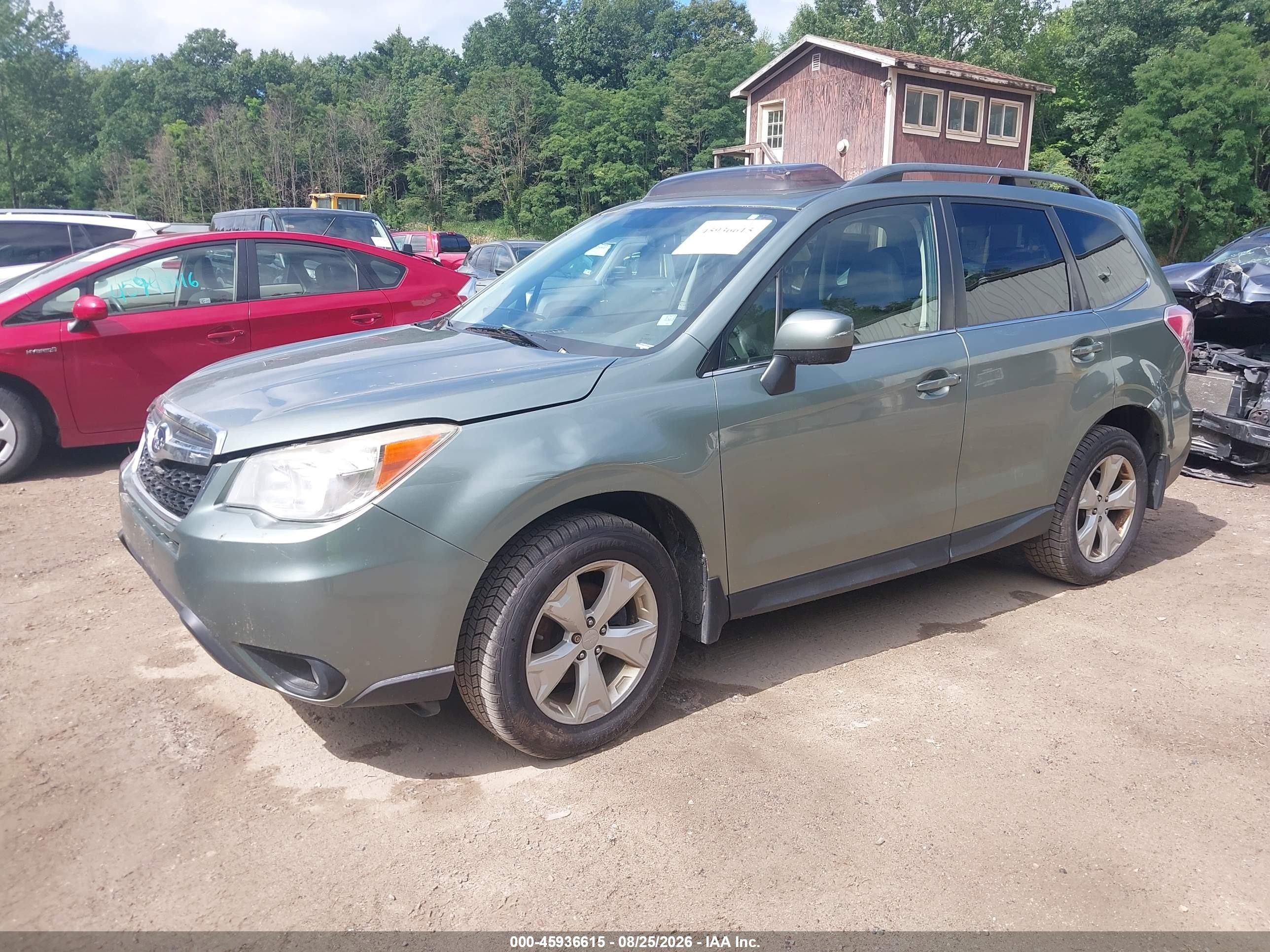 2014 Subaru Forester 2.5i Limited Зеленый vin: JF2SJAHC8EH518877