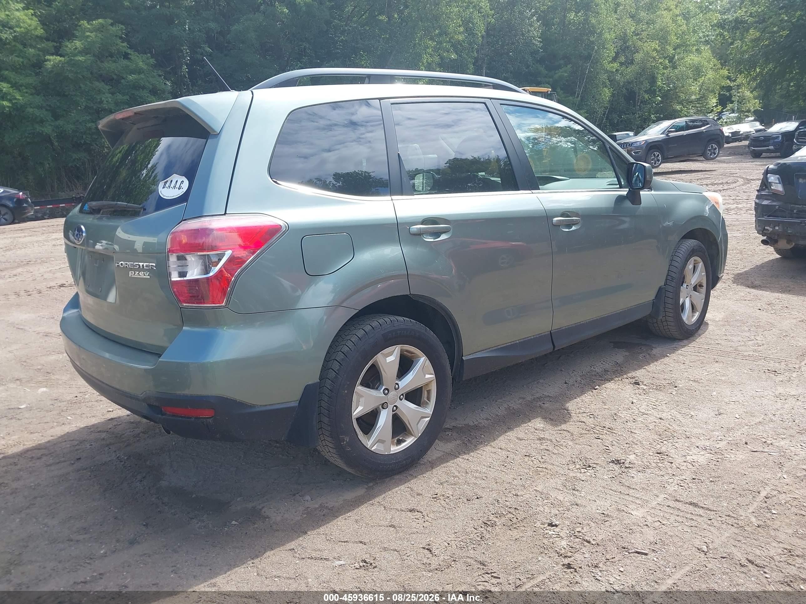 2014 Subaru Forester 2.5i Limited Зеленый vin: JF2SJAHC8EH518877
