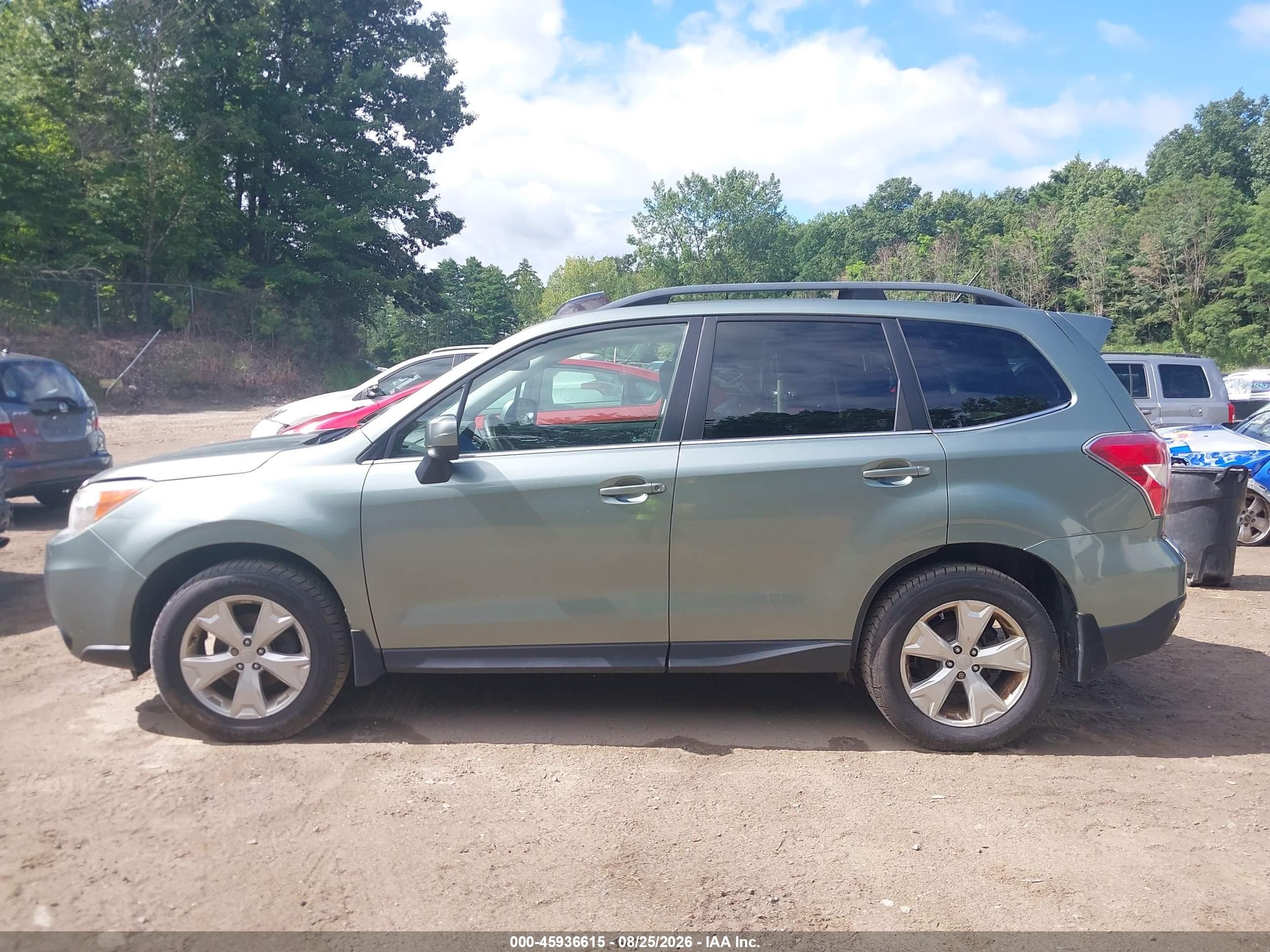 2014 Subaru Forester 2.5i Limited Зеленый vin: JF2SJAHC8EH518877