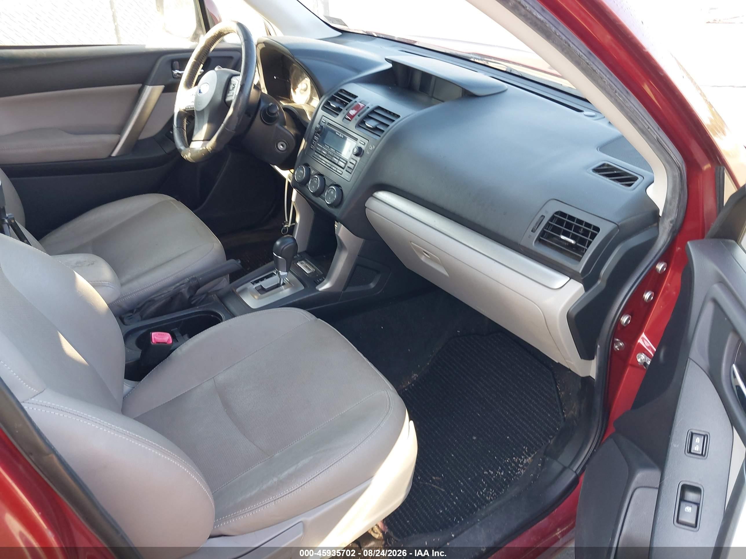 2015 Subaru Forester 2.5i Limited Красный vin: JF2SJAHC8FH545479