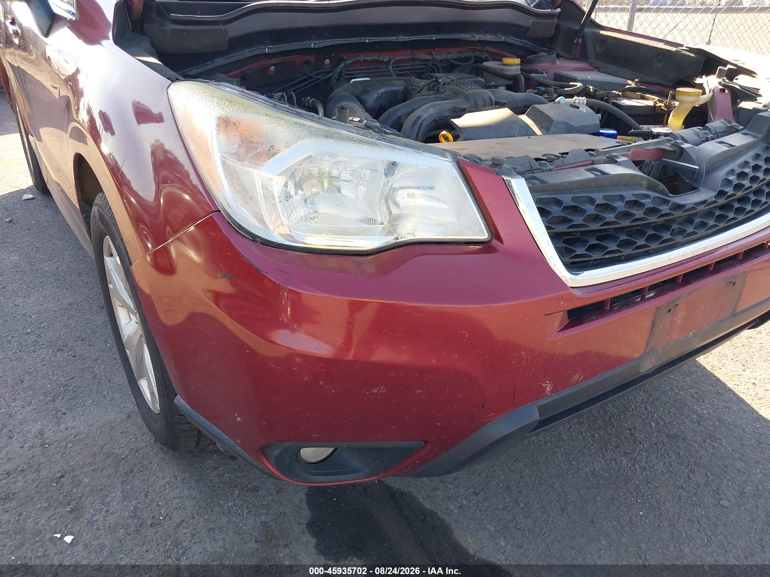 2015 Subaru Forester 2.5i Limited Красный vin: JF2SJAHC8FH545479
