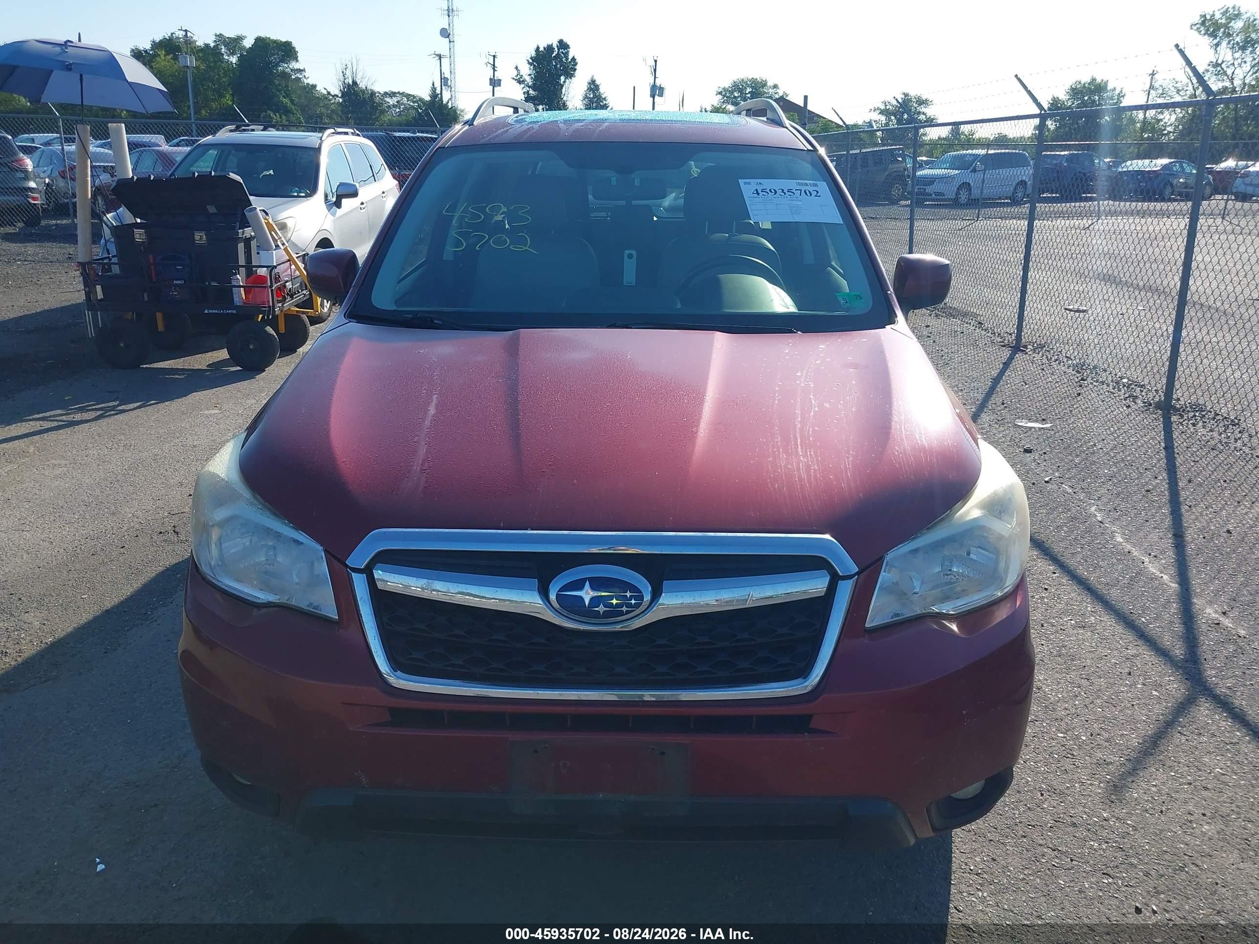 2015 Subaru Forester 2.5i Limited Красный vin: JF2SJAHC8FH545479