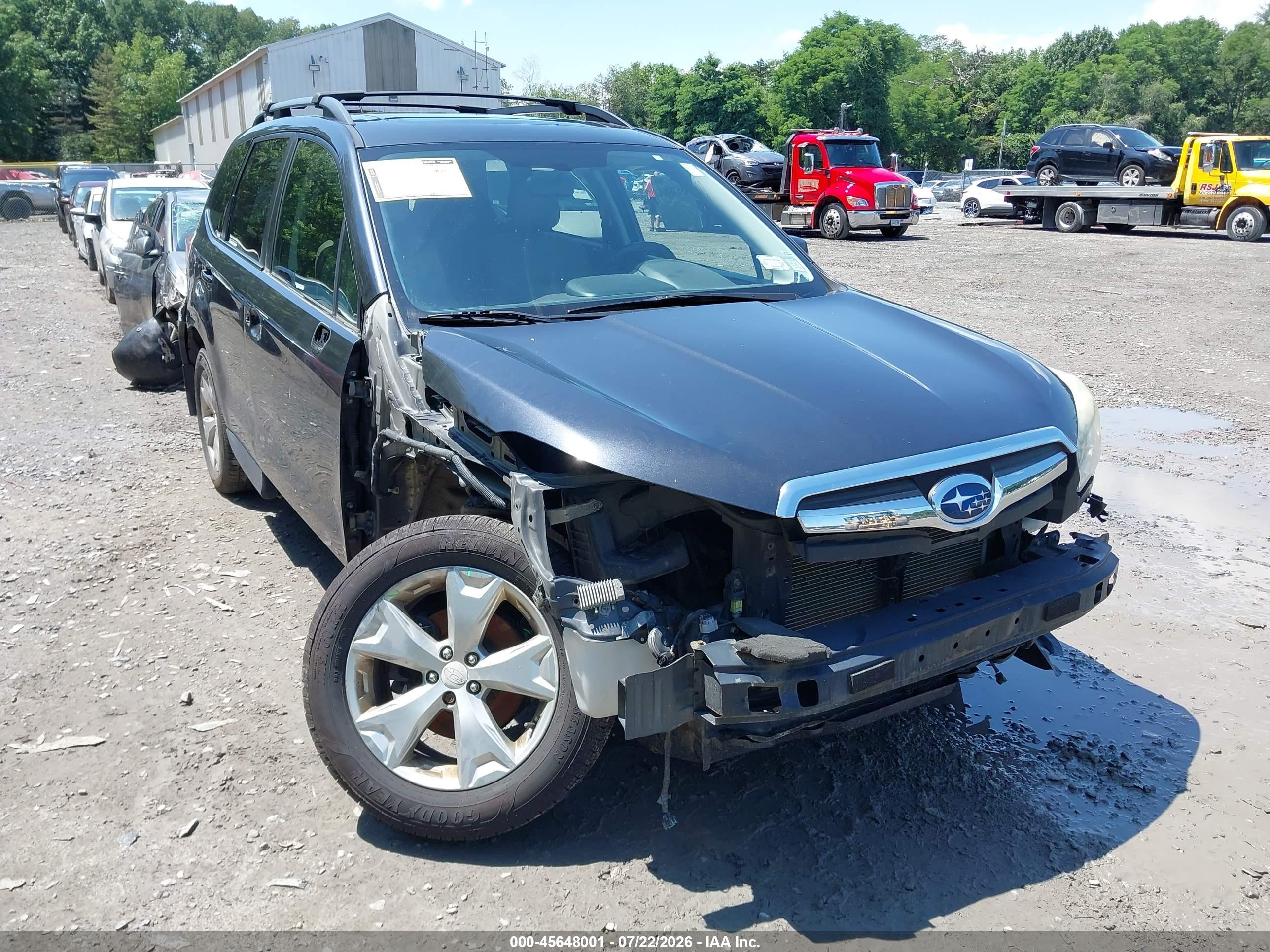 2015 Subaru Forester 2.5i Limited Black vin: JF2SJAHC8FH593144