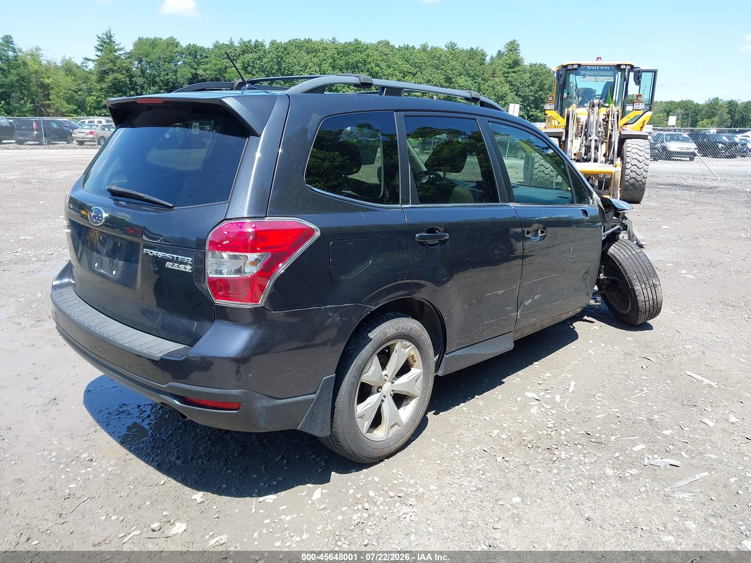 2015 Subaru Forester 2.5i Limited Black vin: JF2SJAHC8FH593144