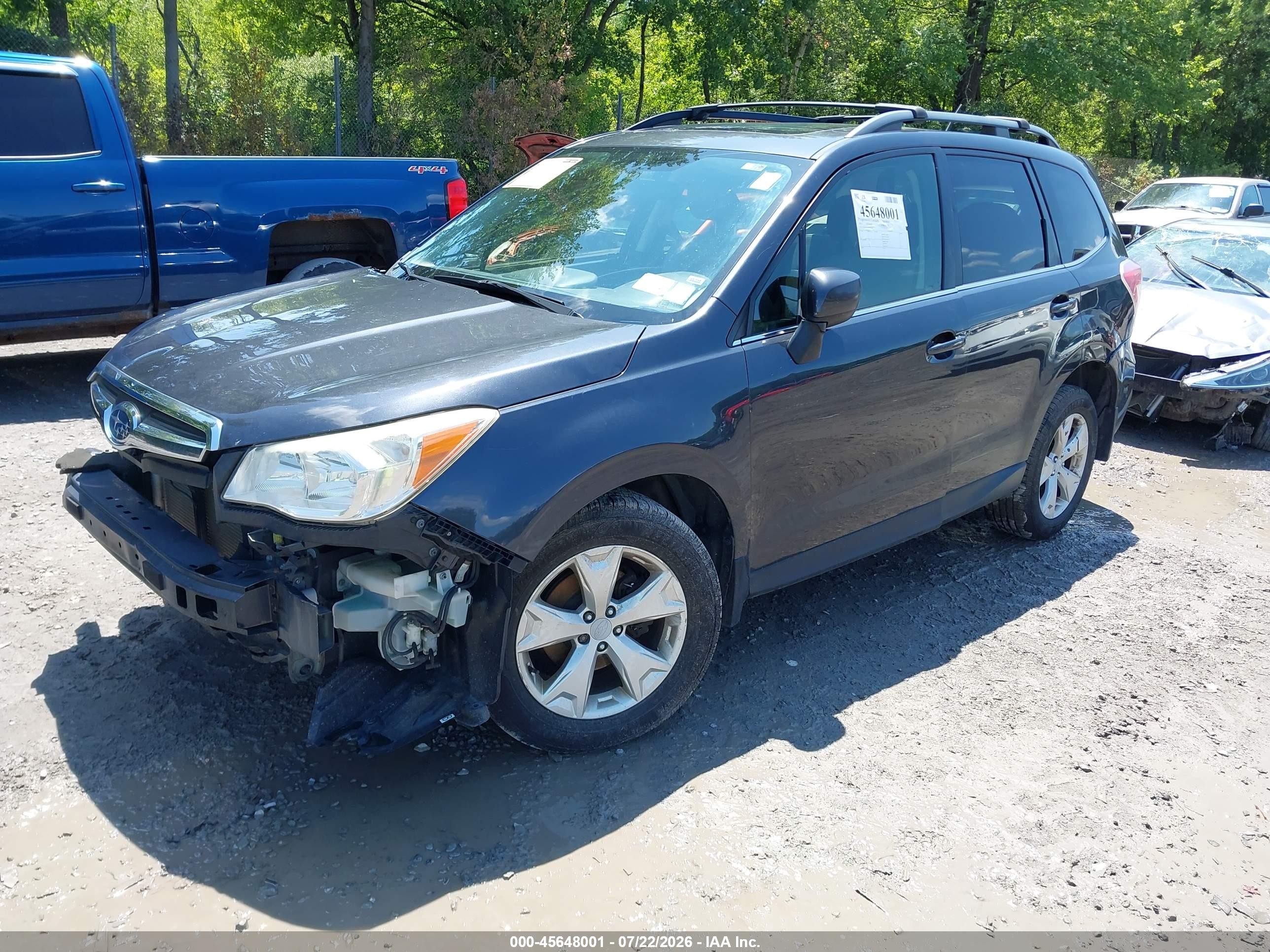 2015 Subaru Forester 2.5i Limited Black vin: JF2SJAHC8FH593144