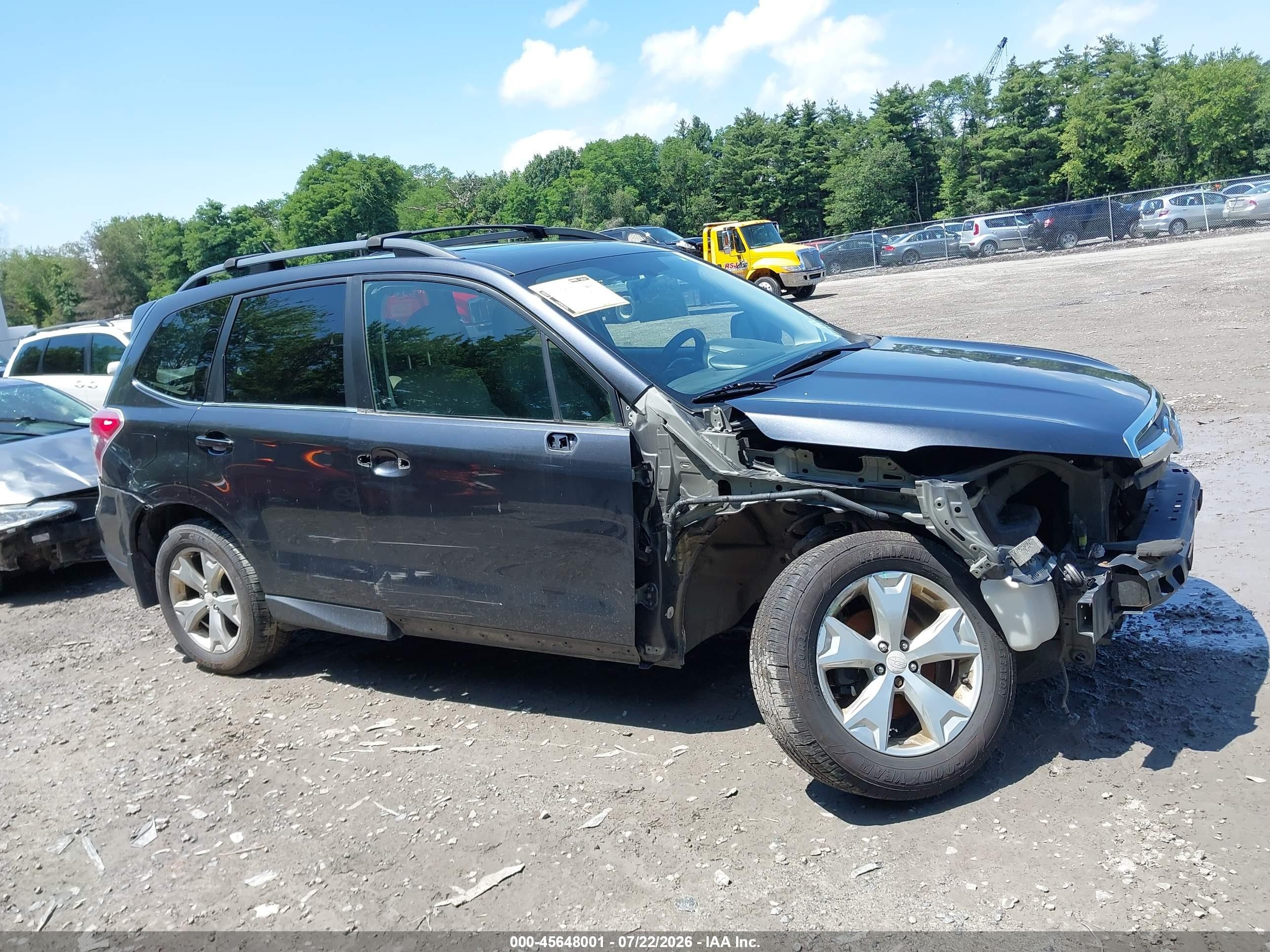 2015 Subaru Forester 2.5i Limited Black vin: JF2SJAHC8FH593144