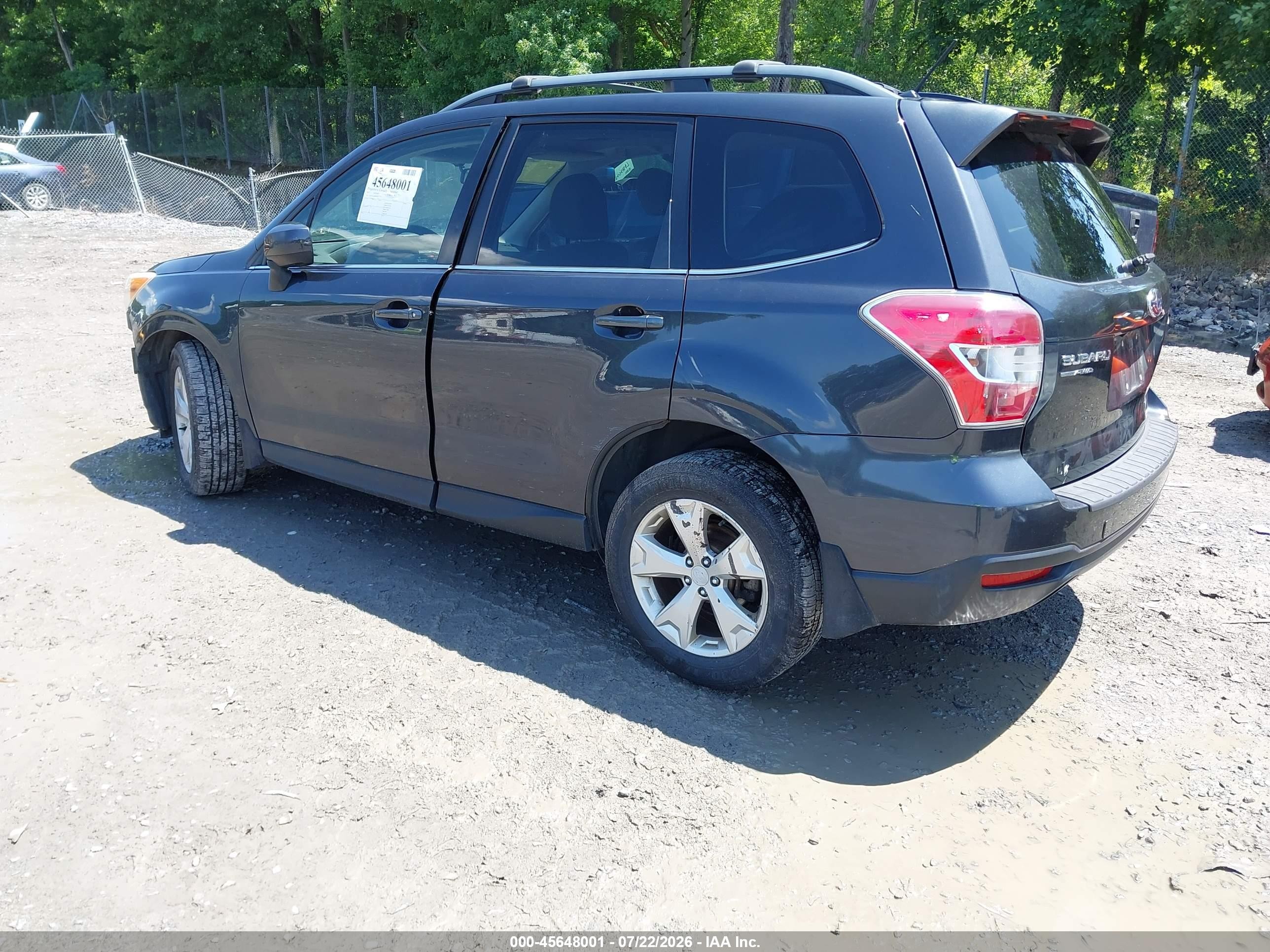 2015 Subaru Forester 2.5i Limited Black vin: JF2SJAHC8FH593144