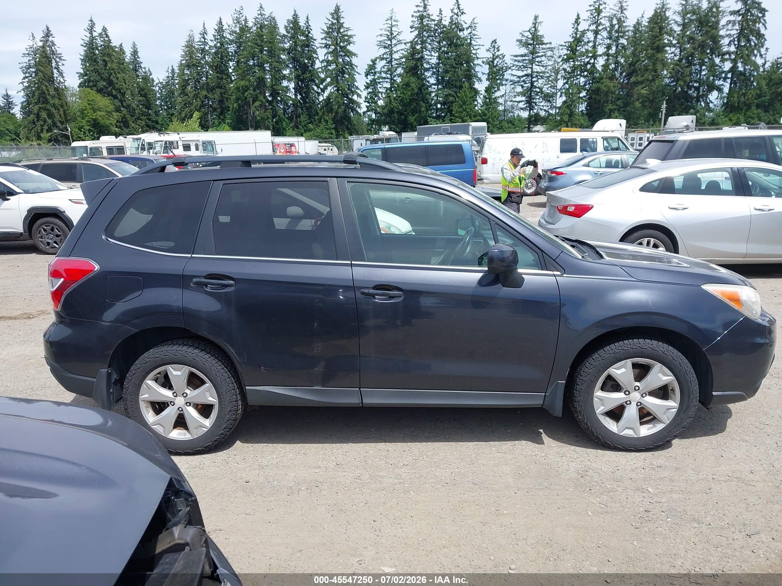 2014 Subaru Forester 2.5i Limited Gray vin: JF2SJAHC9EH418058