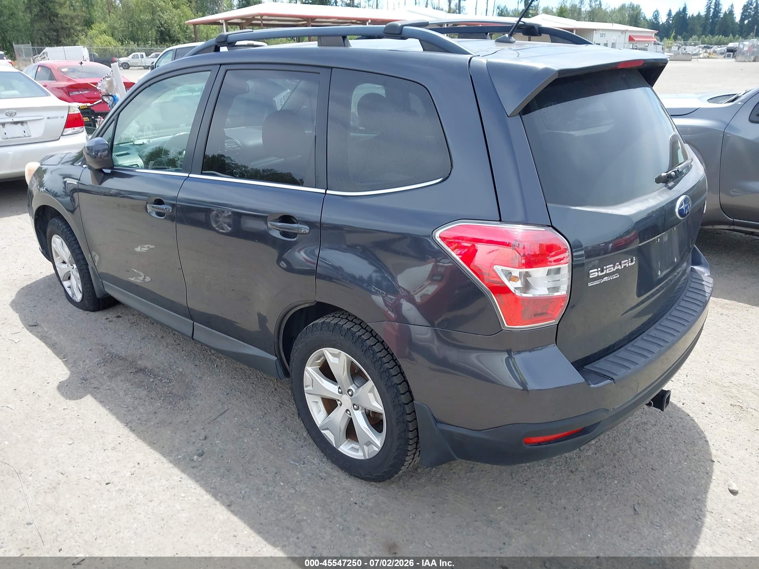 2014 Subaru Forester 2.5i Limited Gray vin: JF2SJAHC9EH418058