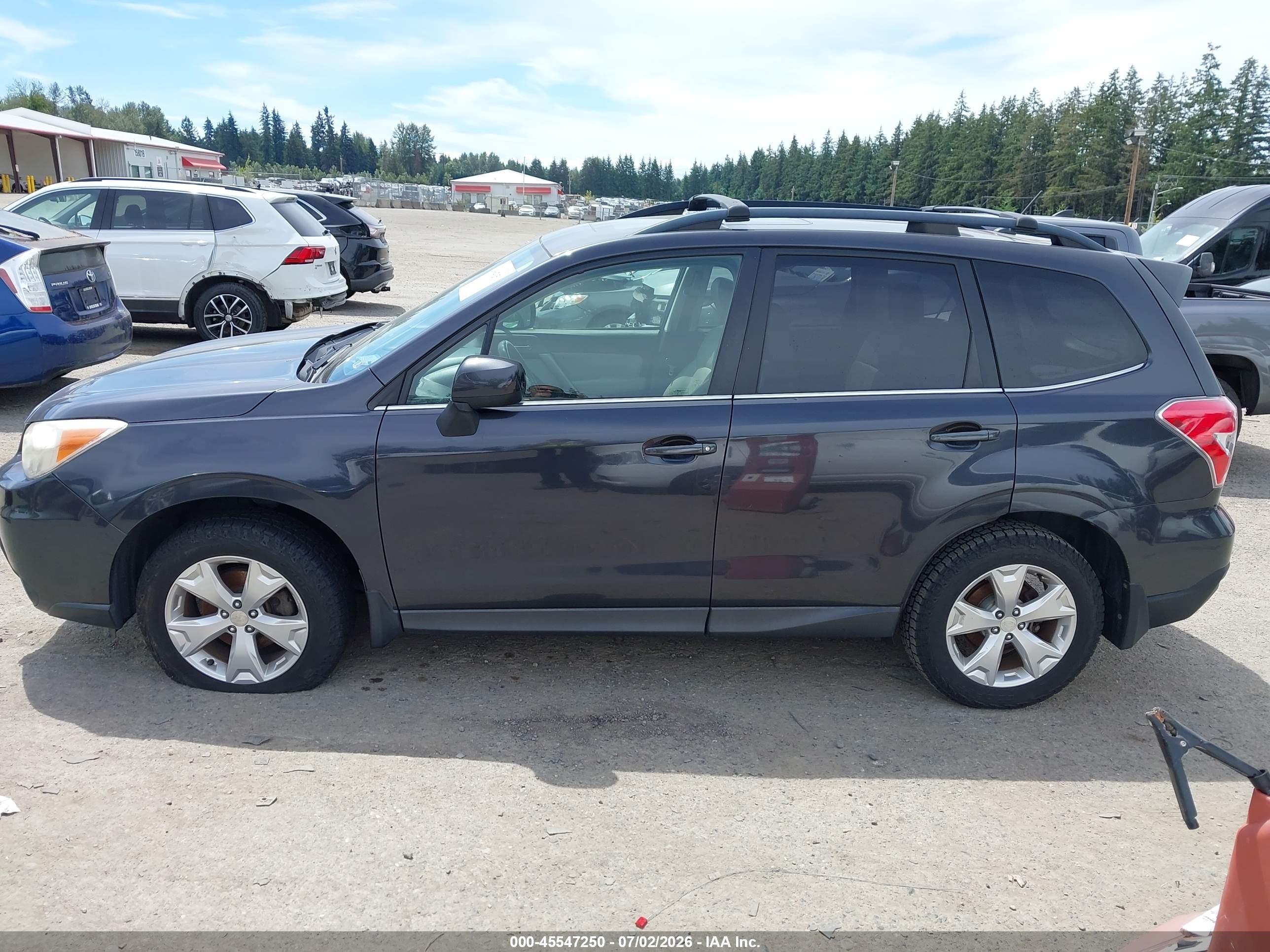 2014 Subaru Forester 2.5i Limited Gray vin: JF2SJAHC9EH418058