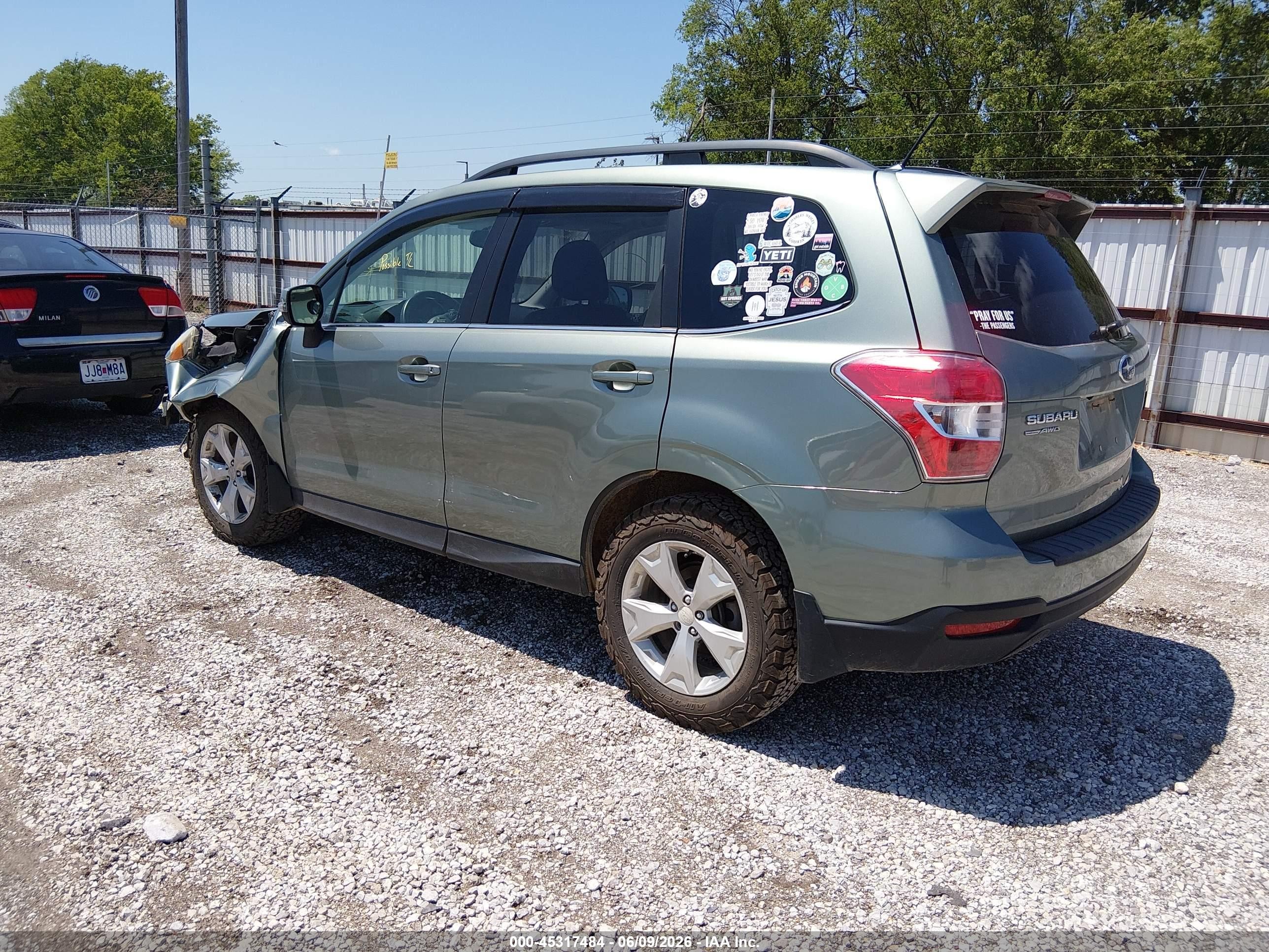 2014 Subaru Forester 2.5i Limited Green vin: JF2SJAHC9EH428072