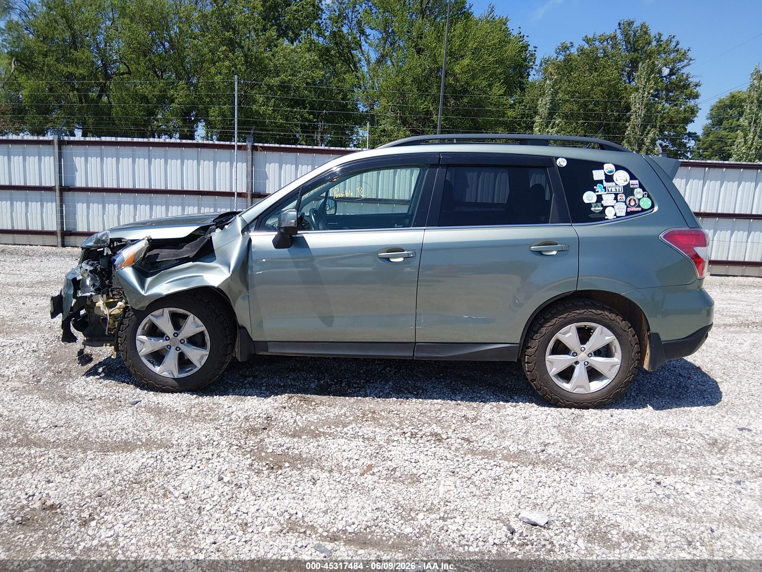 2014 Subaru Forester 2.5i Limited Green vin: JF2SJAHC9EH428072
