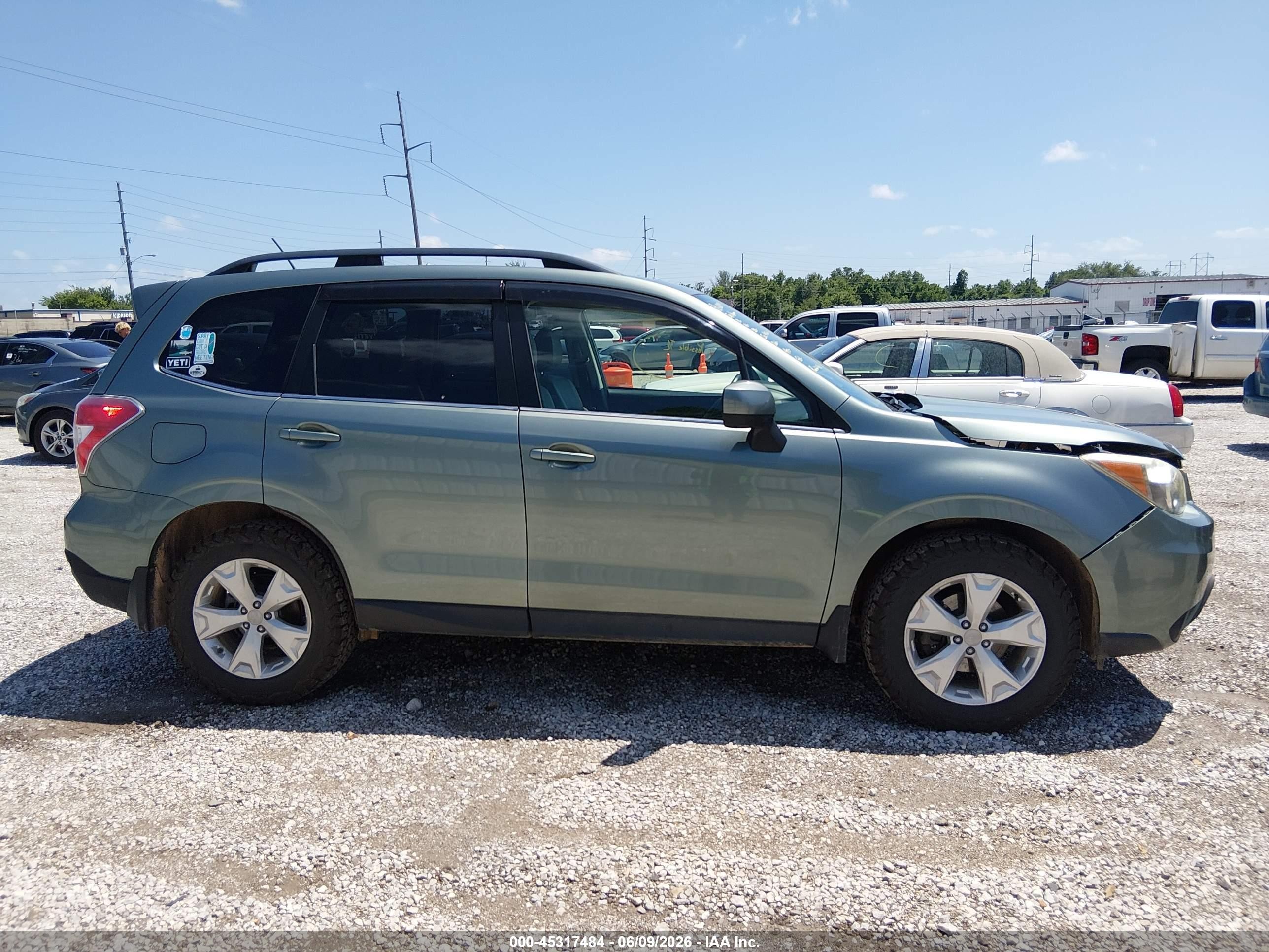 2014 Subaru Forester 2.5i Limited Green vin: JF2SJAHC9EH428072