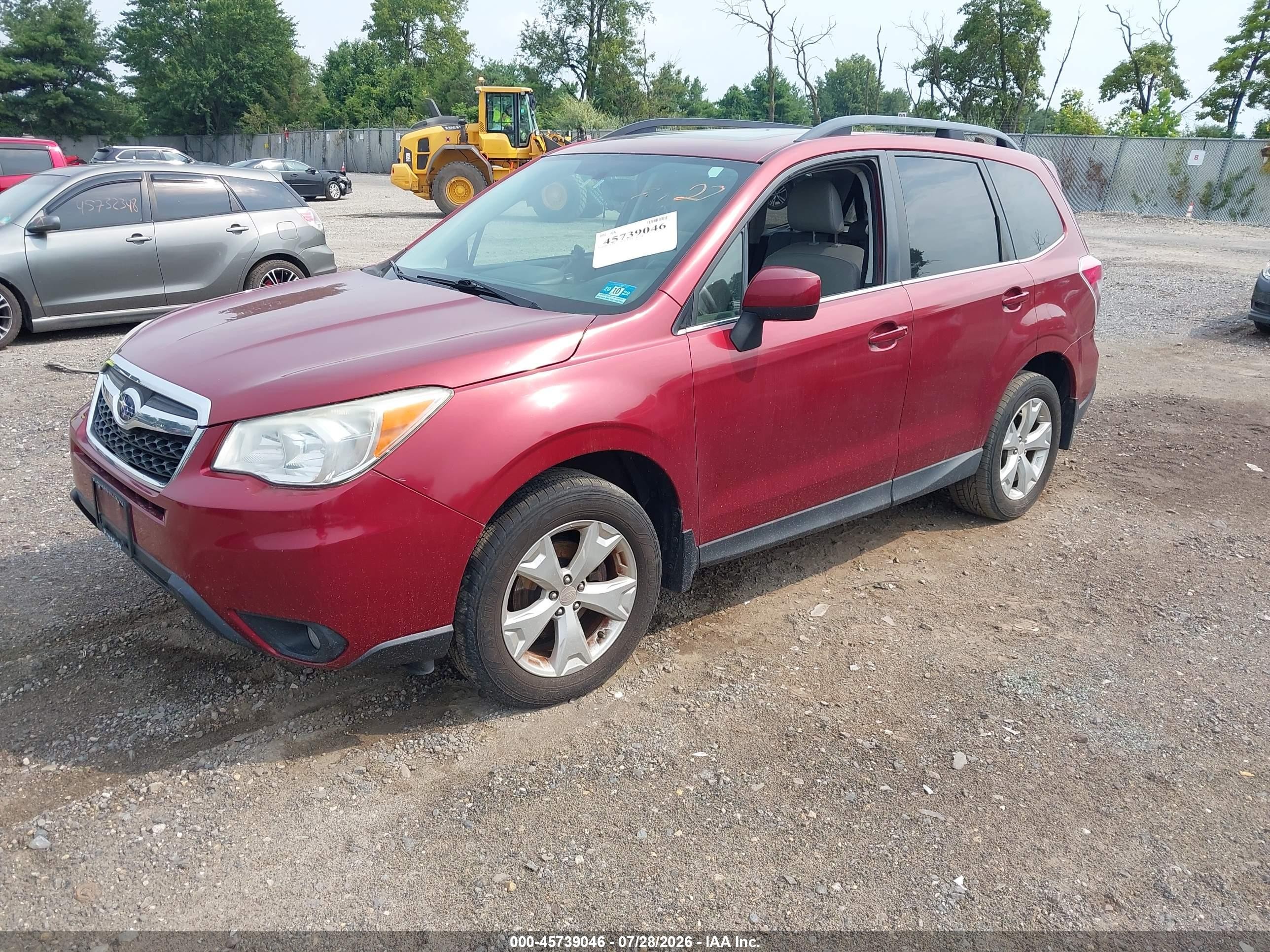 2014 Subaru Forester 2.5i Limited Красный vin: JF2SJAHC9EH481838