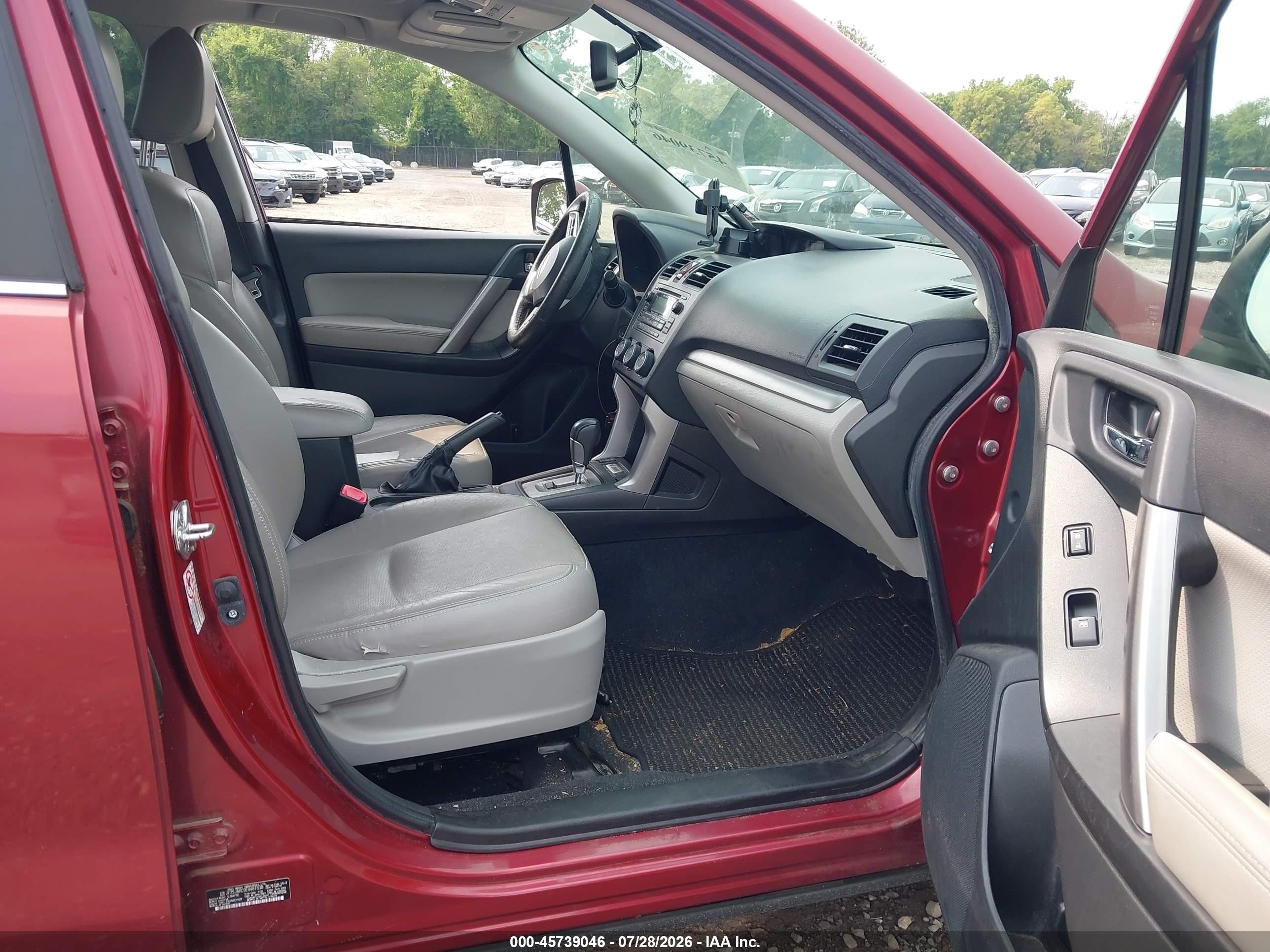 2014 Subaru Forester 2.5i Limited Красный vin: JF2SJAHC9EH481838