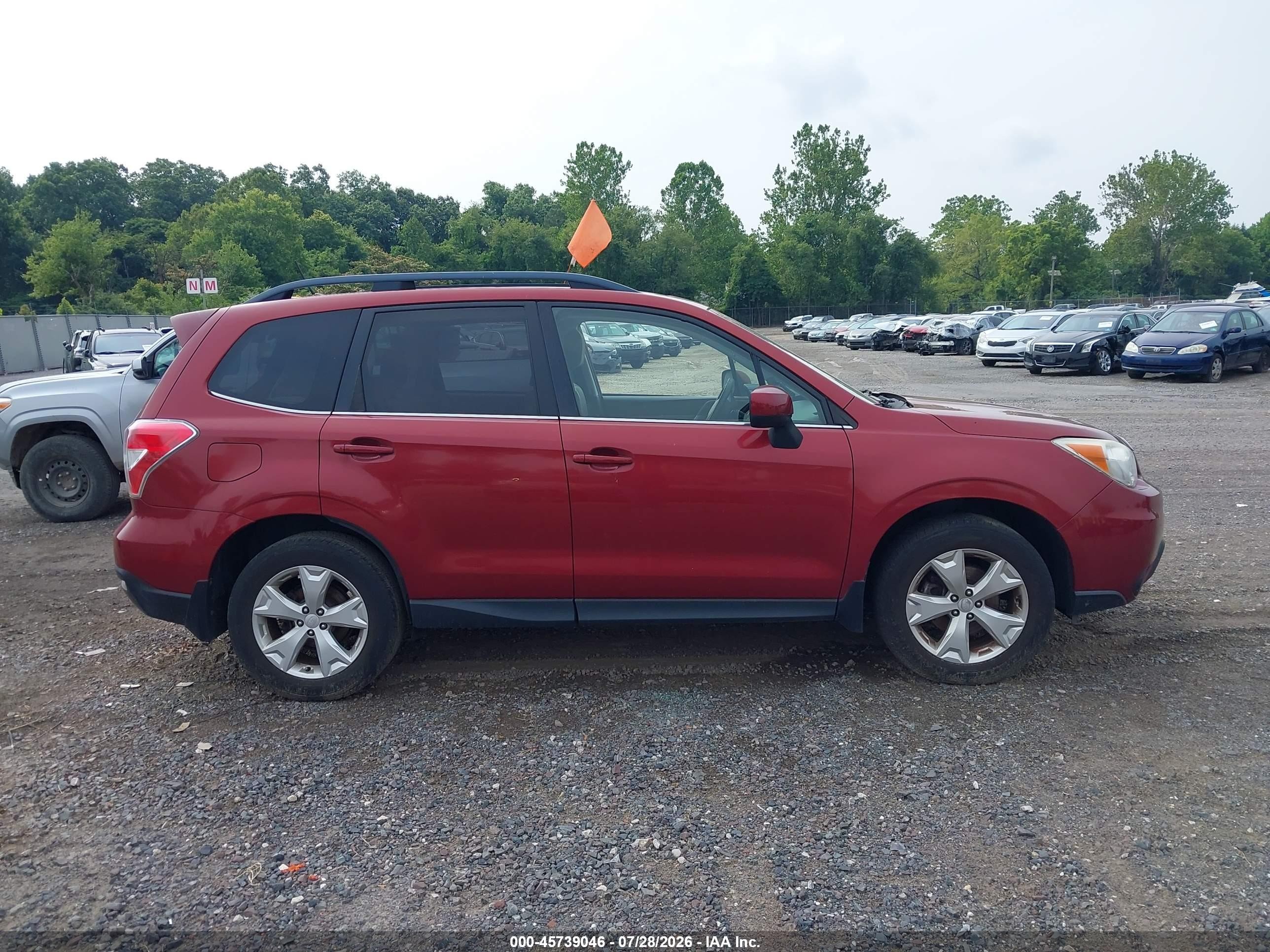 2014 Subaru Forester 2.5i Limited Красный vin: JF2SJAHC9EH481838