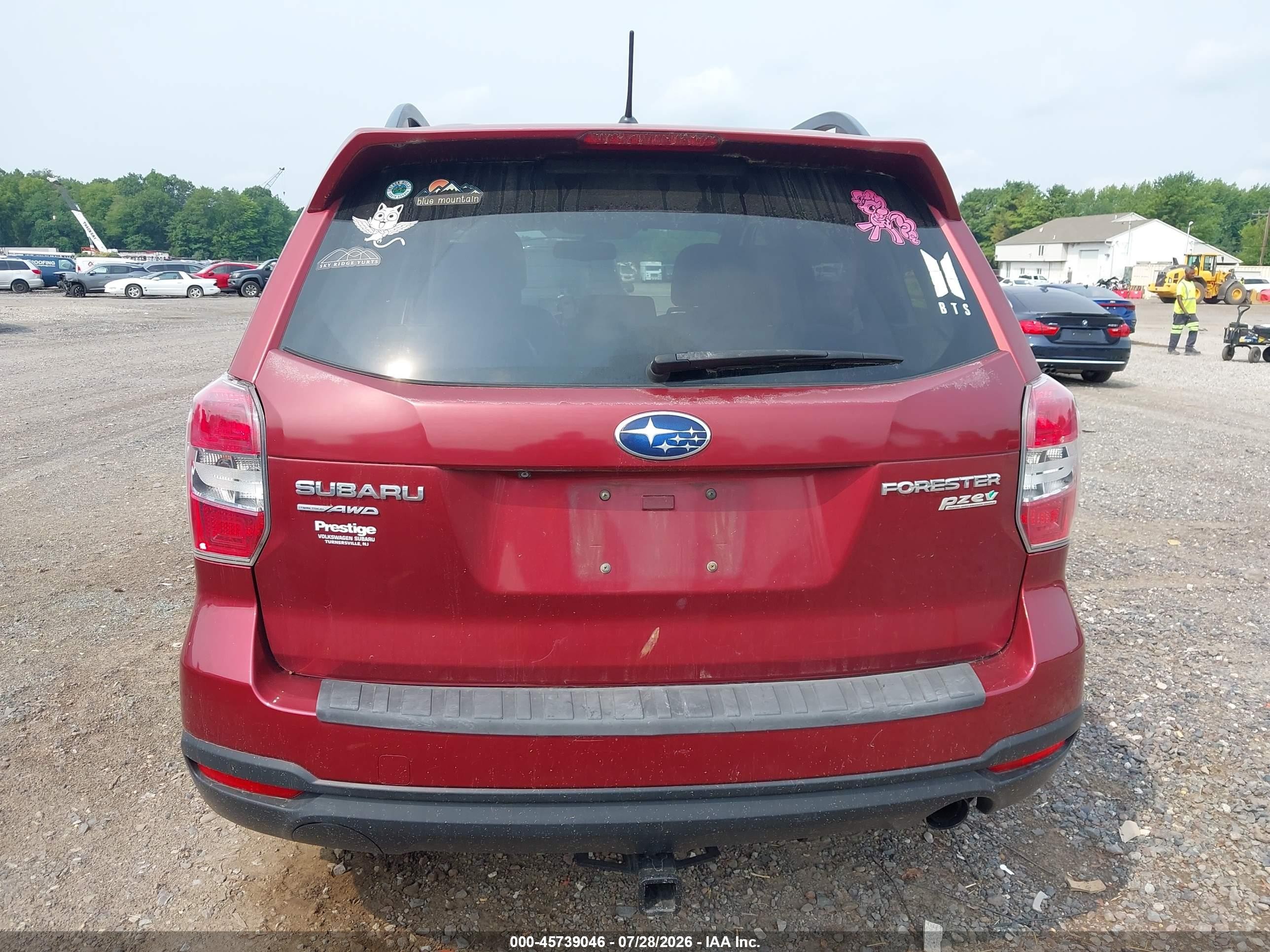 2014 Subaru Forester 2.5i Limited Красный vin: JF2SJAHC9EH481838