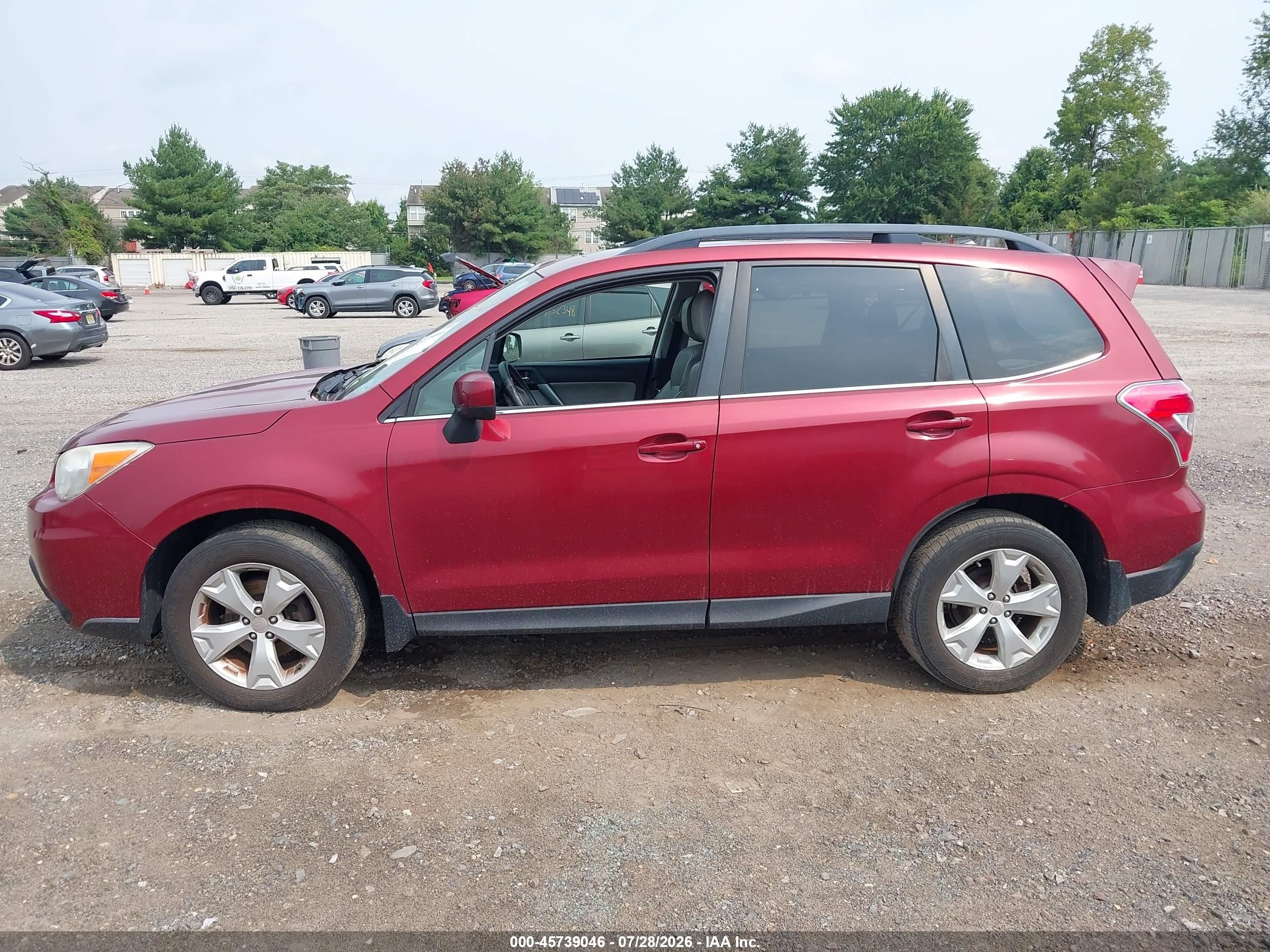 2014 Subaru Forester 2.5i Limited Красный vin: JF2SJAHC9EH481838