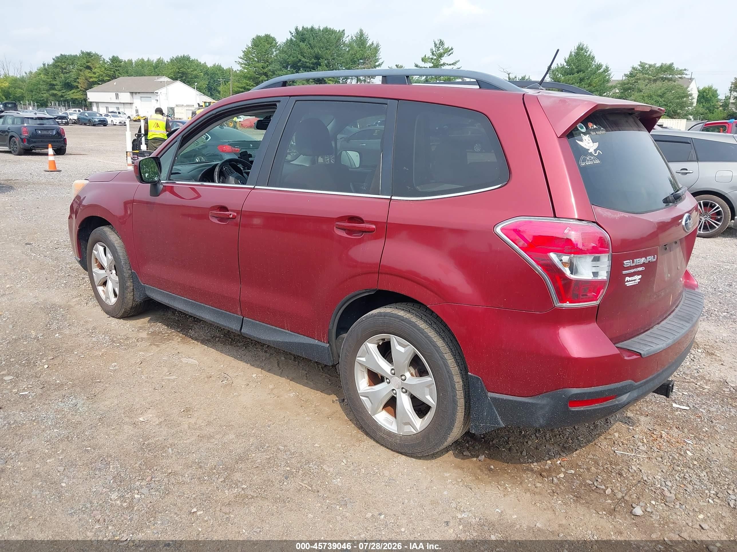 2014 Subaru Forester 2.5i Limited Красный vin: JF2SJAHC9EH481838