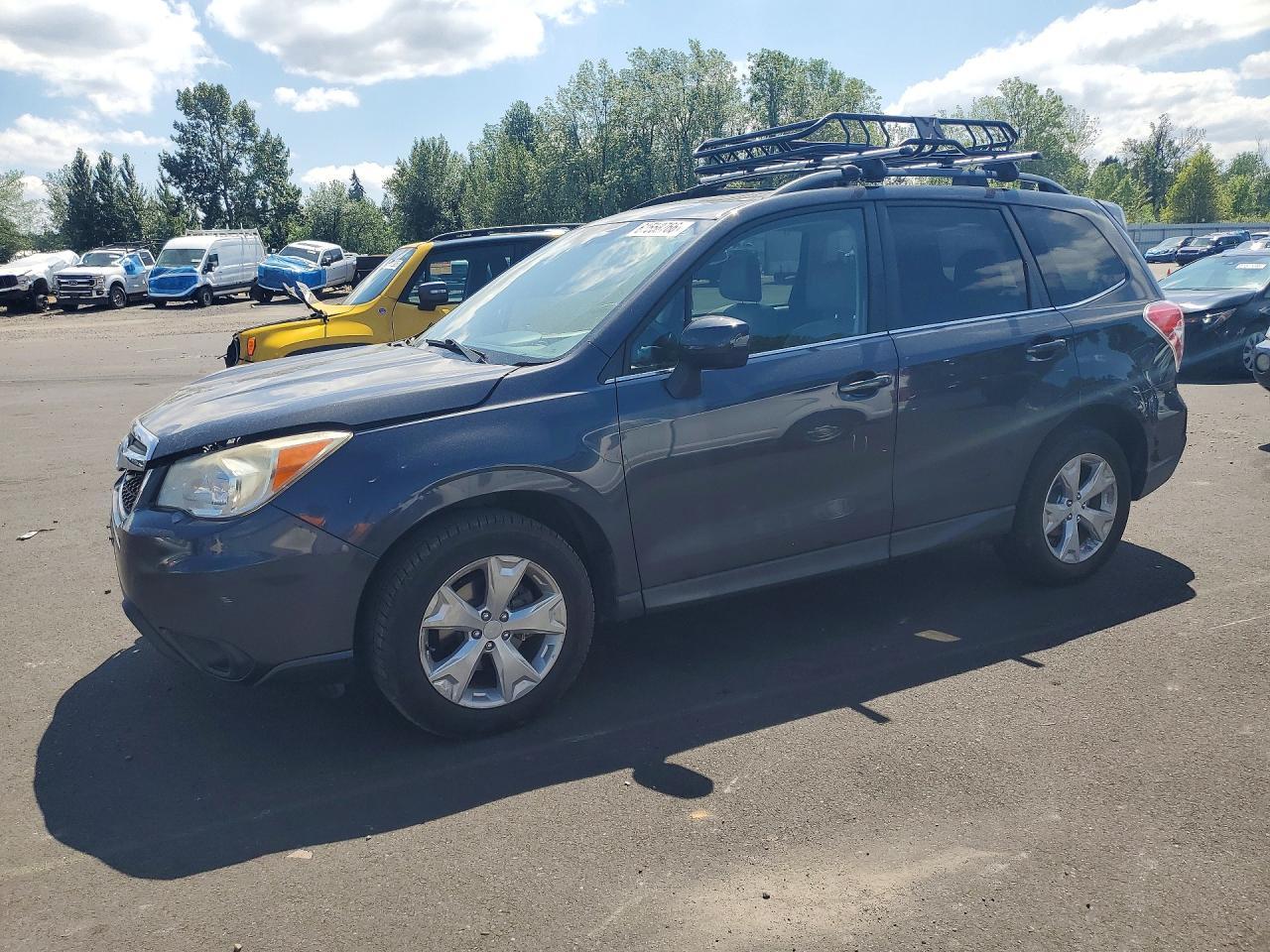 2015 Subaru Forester 2.5i Limited Black vin: JF2SJAHC9FH441485
