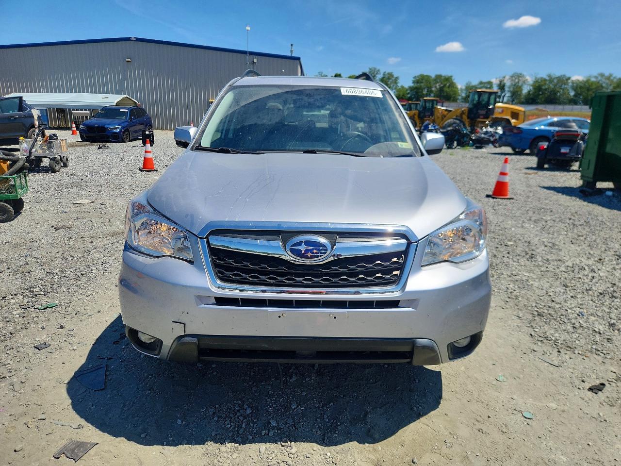 2015 Subaru Forester Limited+moonroof Silver vin: JF2SJAHC9FH476222