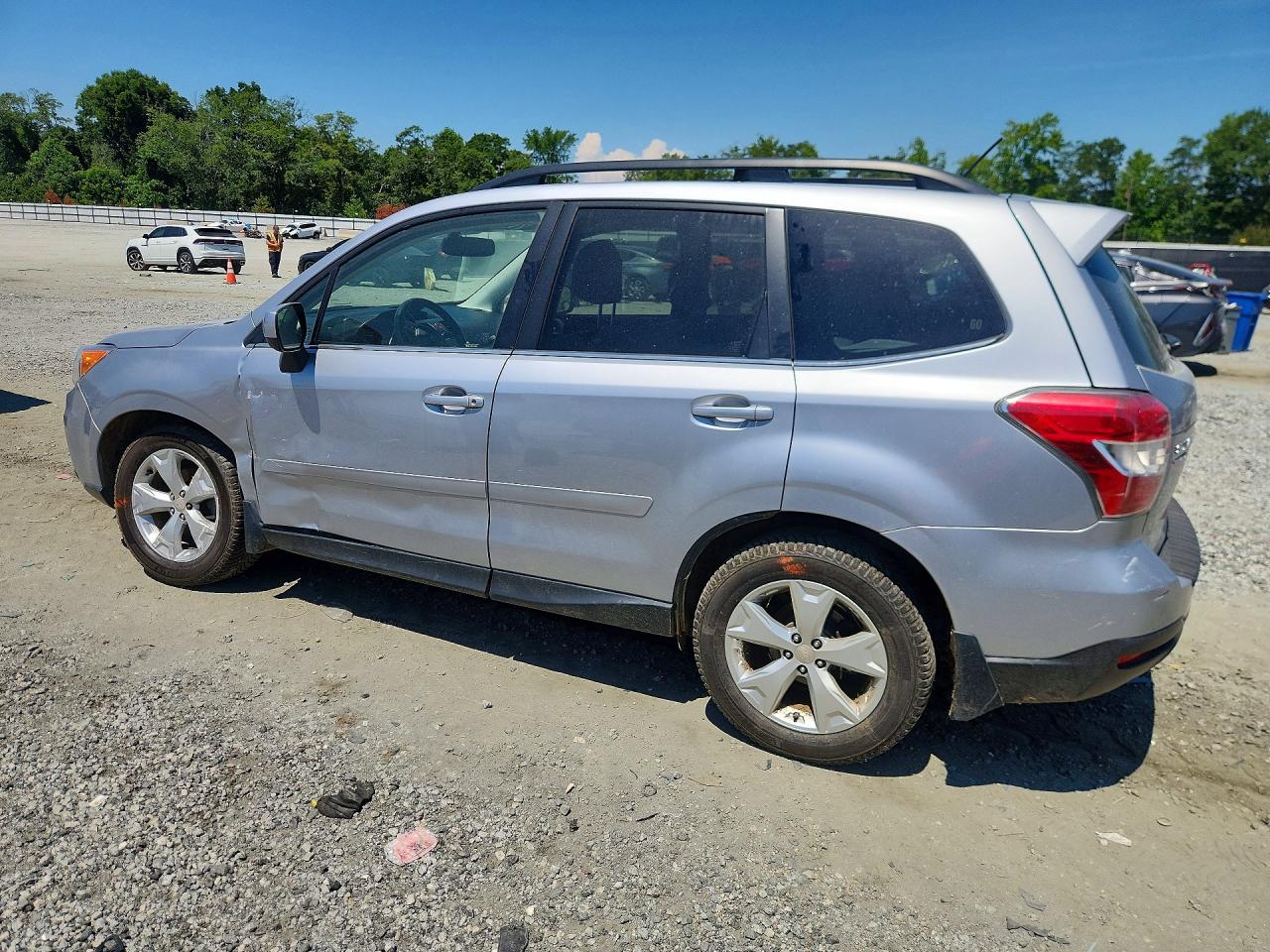 2015 Subaru Forester Limited+moonroof Silver vin: JF2SJAHC9FH476222
