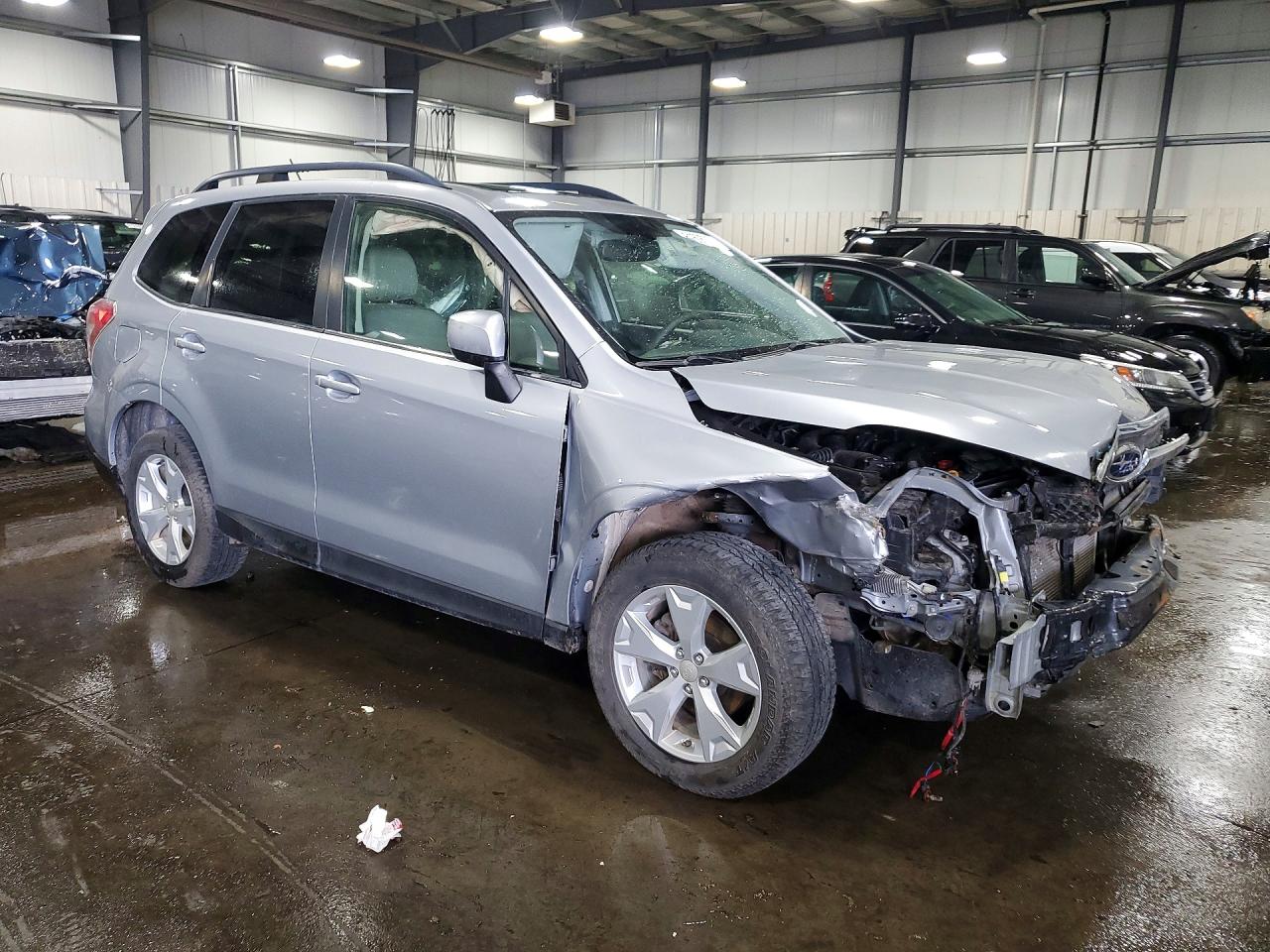 2015 Subaru Forester 2.5i Limited Silver vin: JF2SJAHC9FH515343