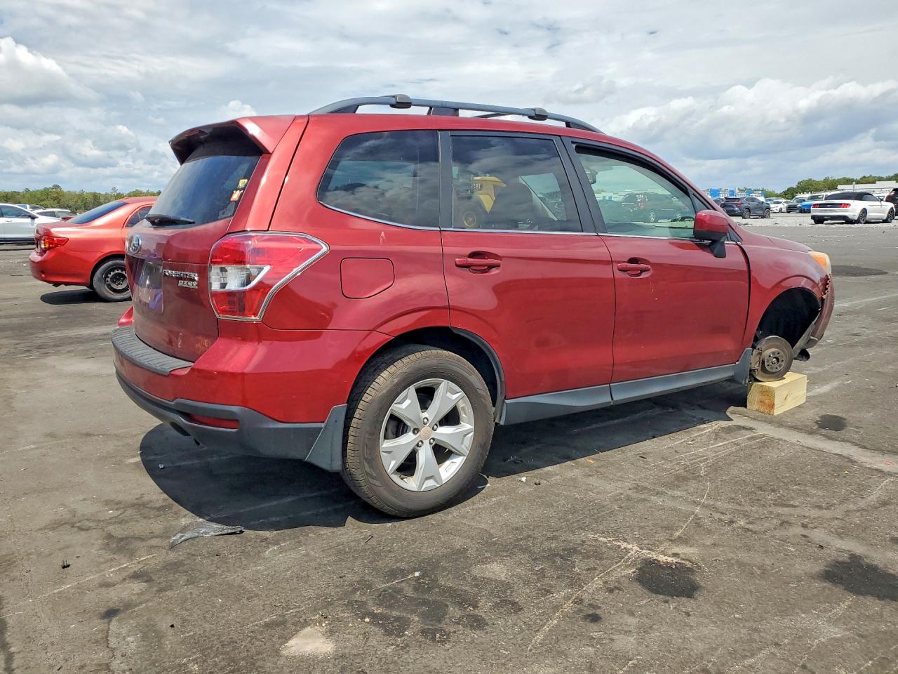 2015 Subaru Forester 2.5i Limited Burgundy vin: JF2SJAHC9FH547029