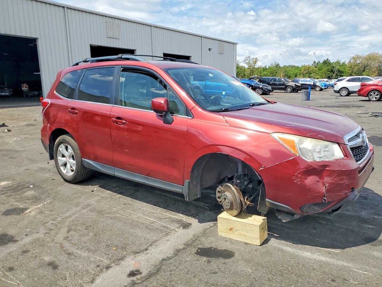 2015 Subaru Forester 2.5i Limited Burgundy vin: JF2SJAHC9FH547029