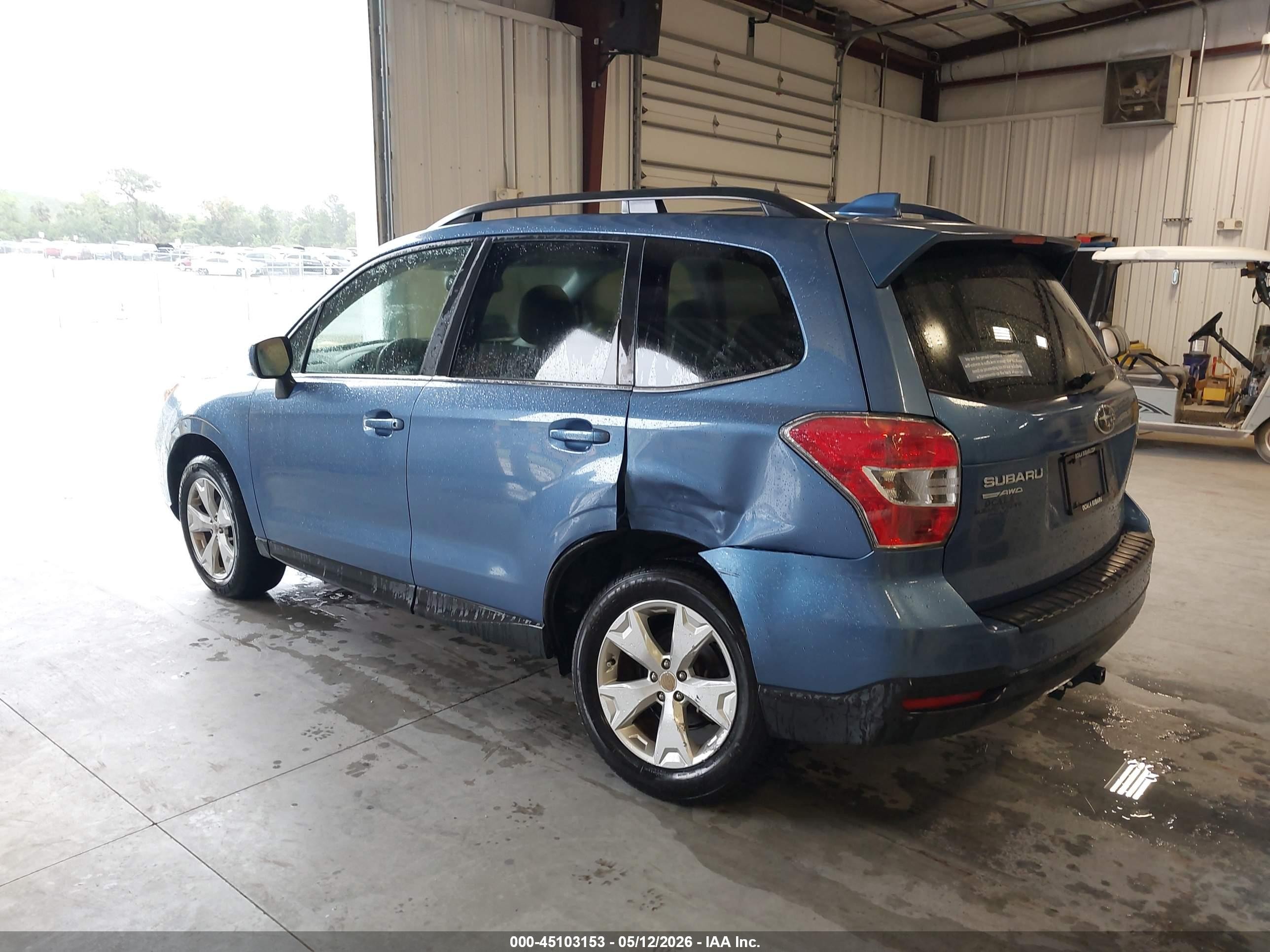 2016 Subaru Forester 2.5i Limited Blue vin: JF2SJAHC9GH540650