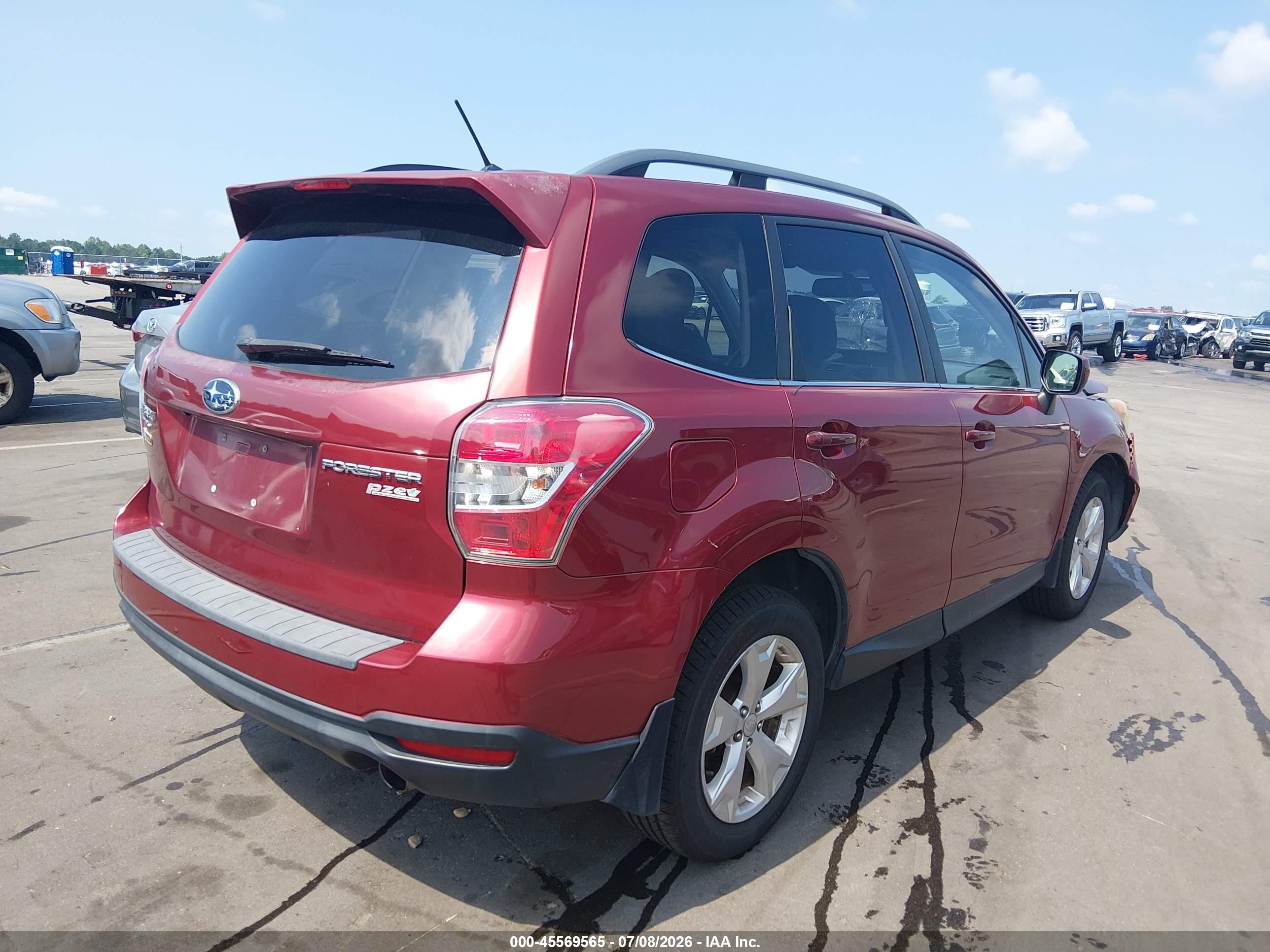 2014 Subaru Forester 2.5i Limited Red vin: JF2SJAHCXEH404959