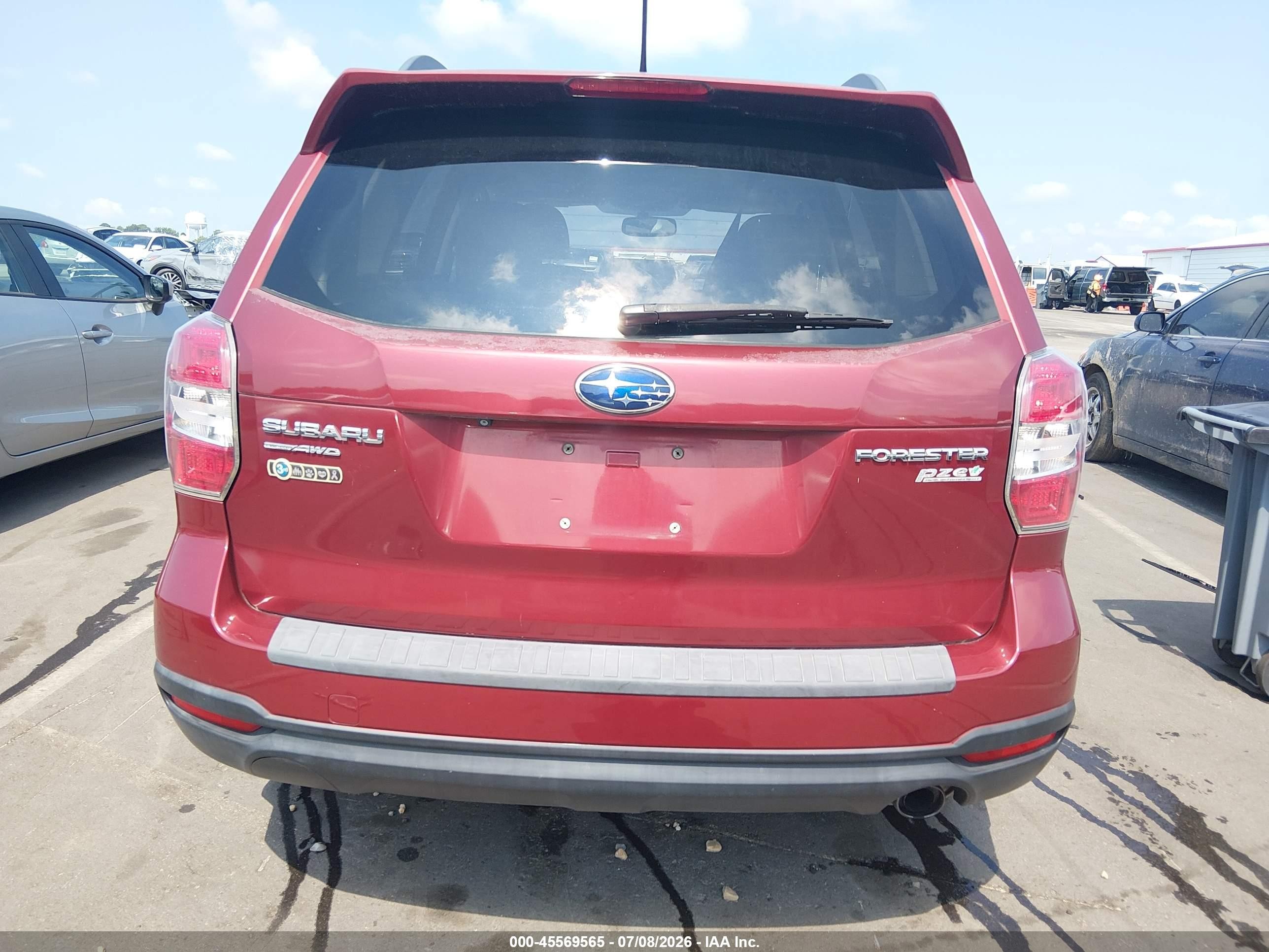 2014 Subaru Forester 2.5i Limited Red vin: JF2SJAHCXEH404959