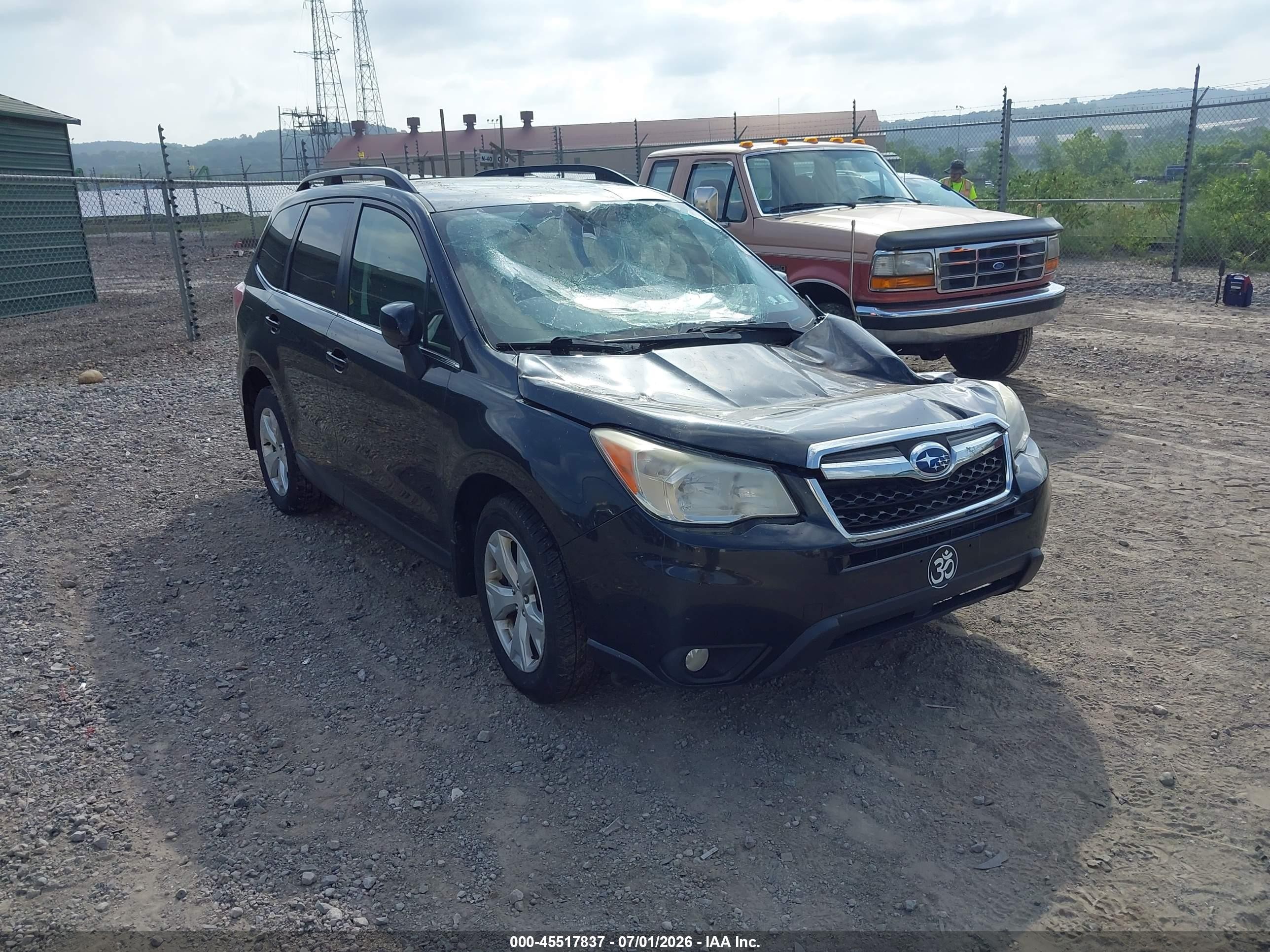 2014 Subaru Forester 2.5i Limited Black vin: JF2SJAHCXEH408946