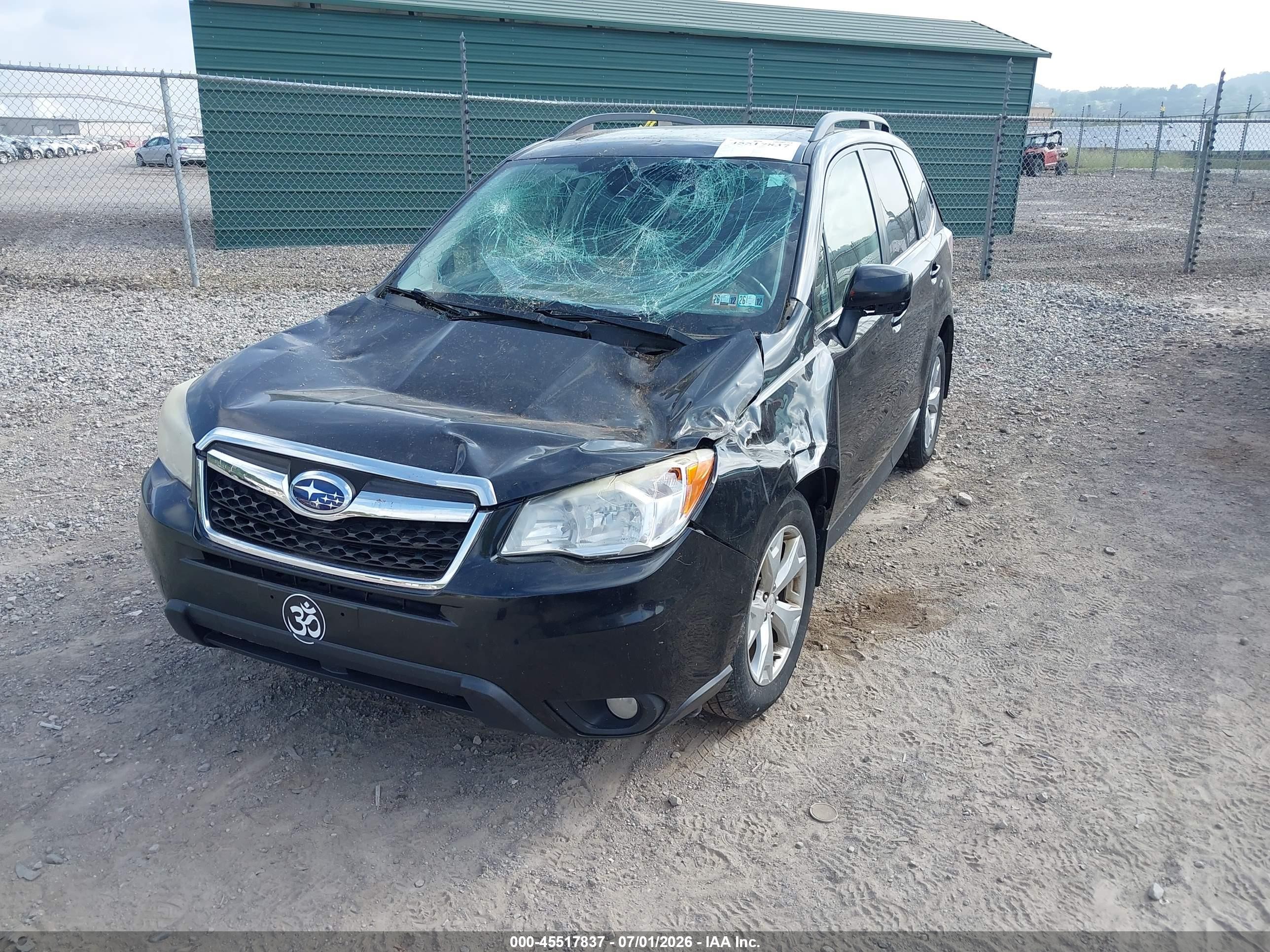 2014 Subaru Forester 2.5i Limited Black vin: JF2SJAHCXEH408946