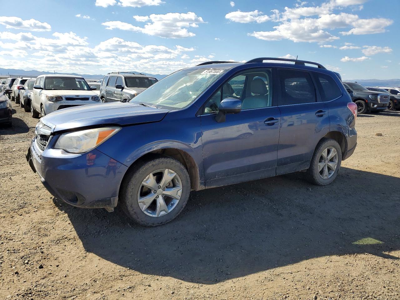 2014 Subaru Forester 2.5i Limited Blue vin: JF2SJAHCXEH467575
