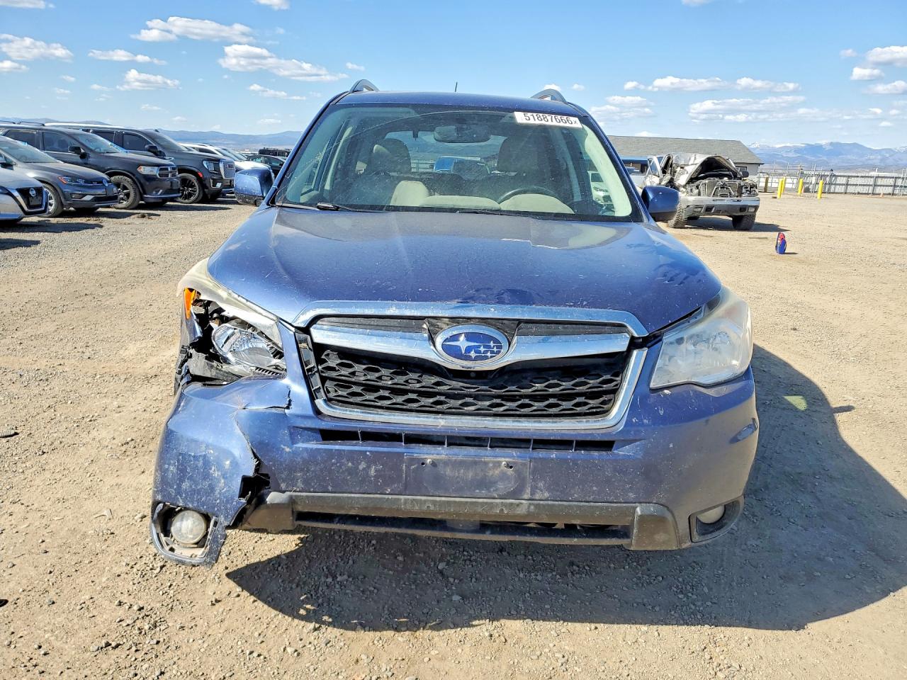 2014 Subaru Forester 2.5i Limited Blue vin: JF2SJAHCXEH467575