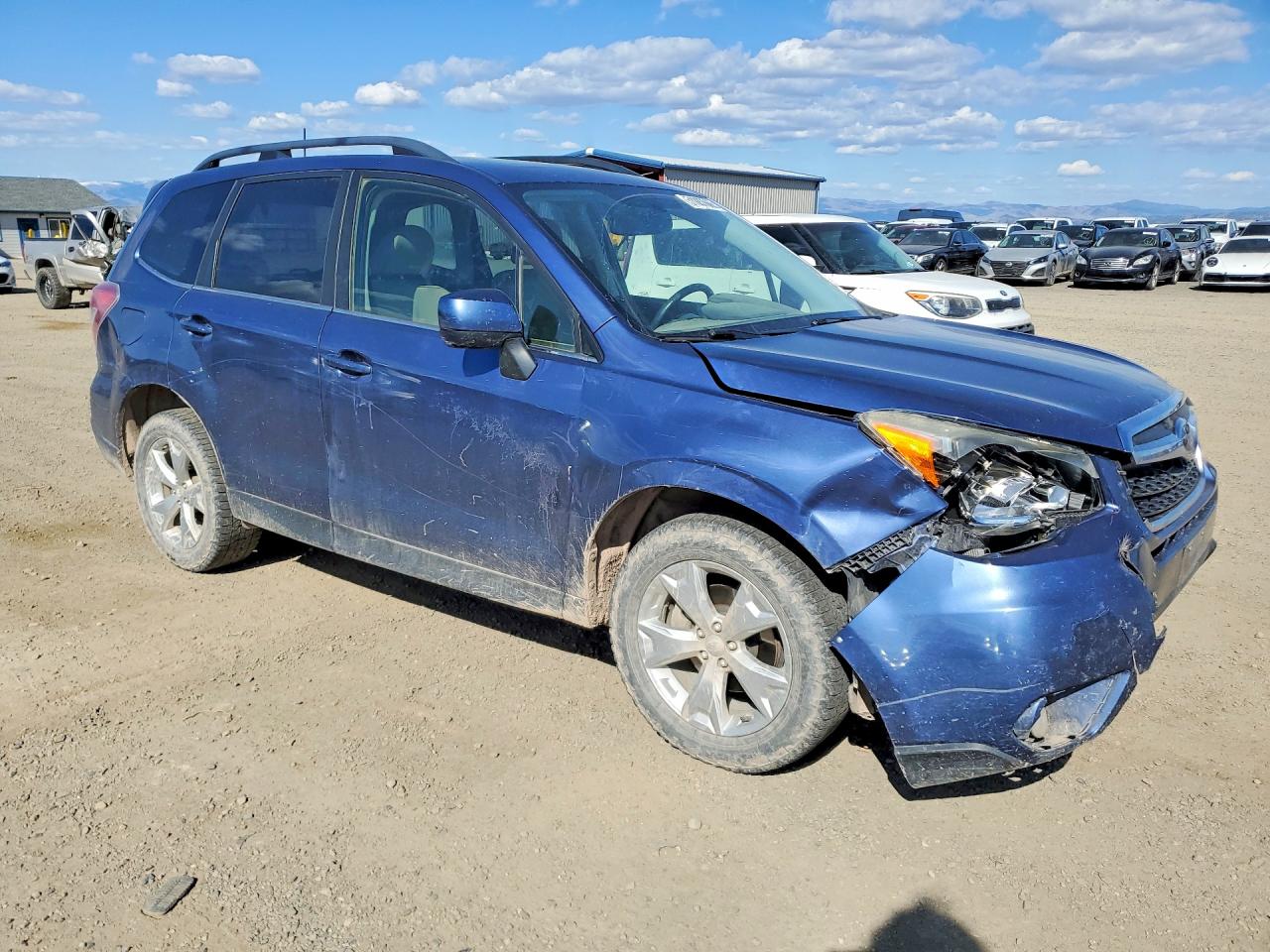 2014 Subaru Forester 2.5i Limited Blue vin: JF2SJAHCXEH467575