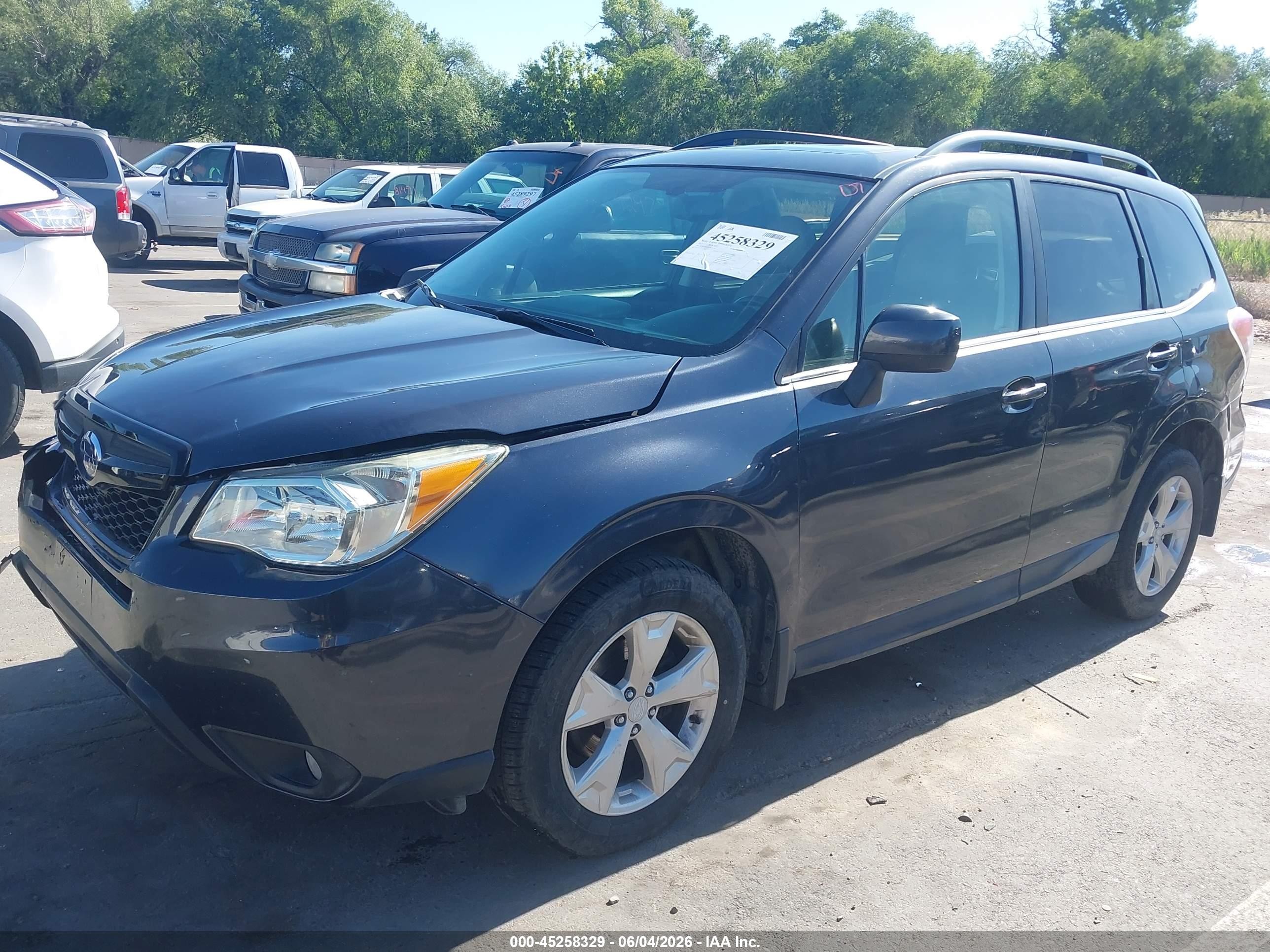 2014 Subaru Forester 2.5i Limited Gray vin: JF2SJAHCXEH522252