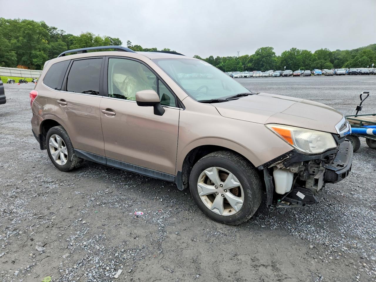 2014 Subaru Forester 2.5i Limited Tan vin: JF2SJAHCXEH534191