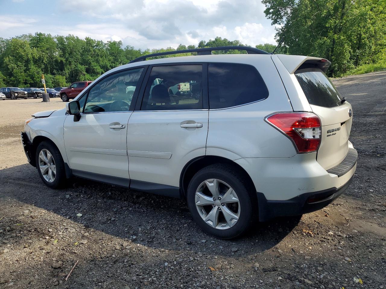 2015 Subaru Forester 2.5i Limited White vin: JF2SJAHCXFH413033