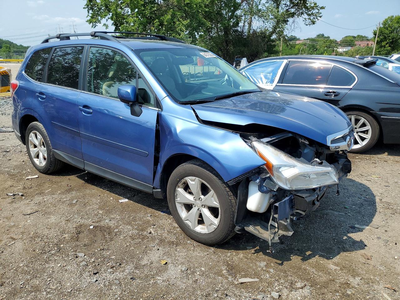 2015 Subaru Forester 2.5i Limited Blue vin: JF2SJAHCXFH596689