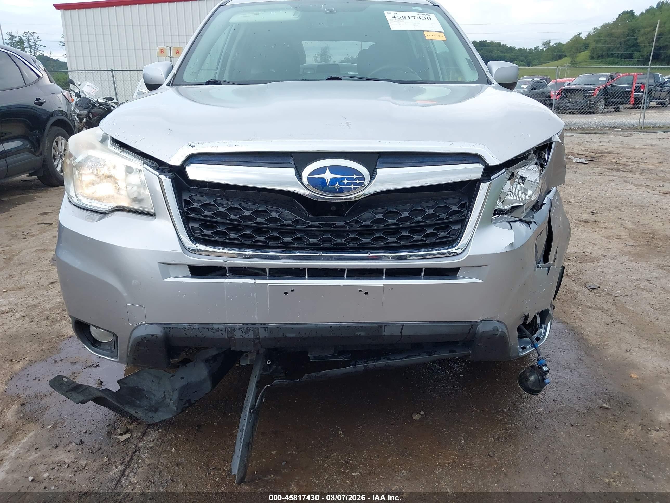 2014 Subaru Forester 2.5i Limited Серебряный vin: JF2SJAJC0EH407797