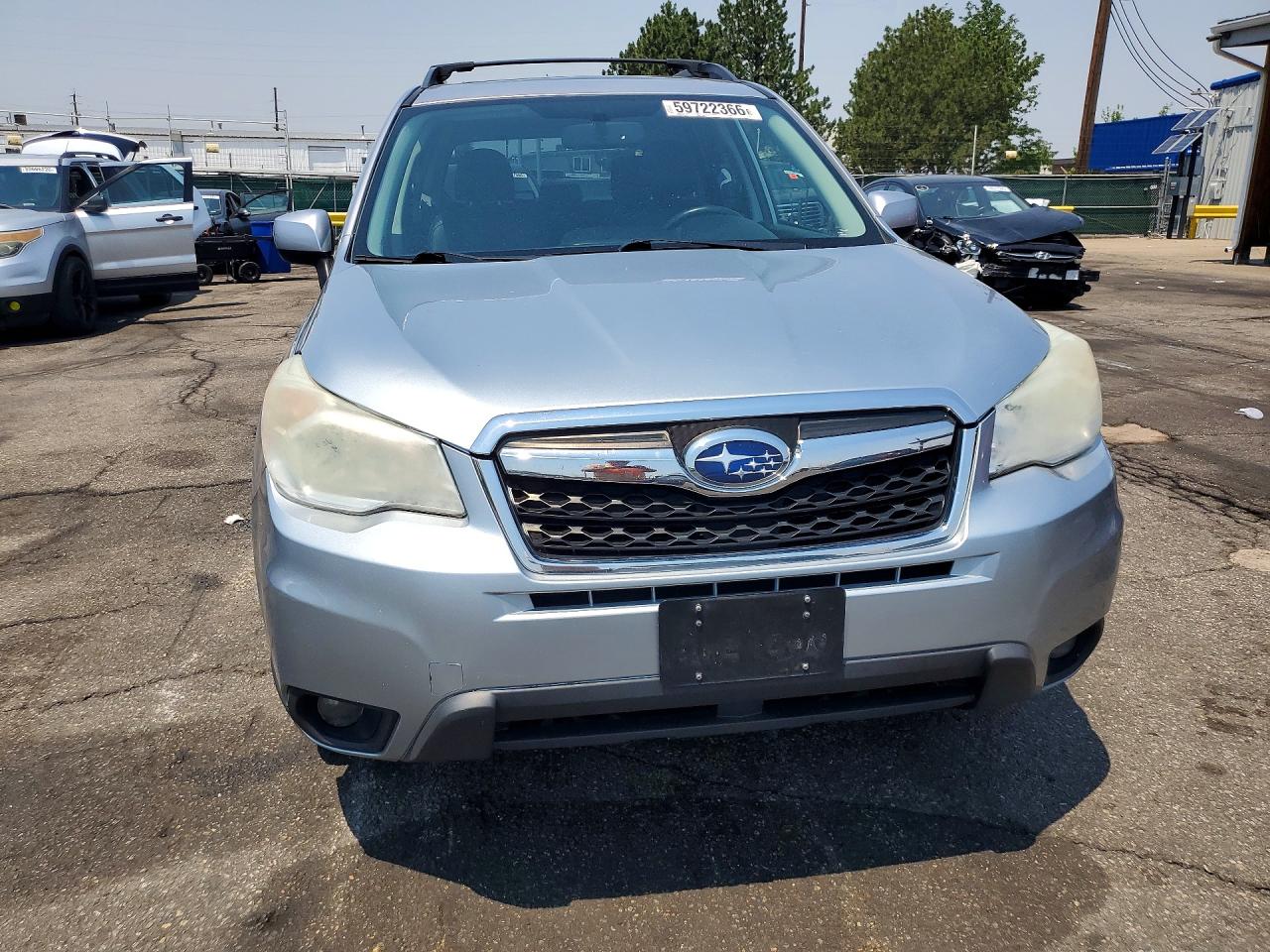 2014 Subaru Forester 2.5i Limited Silver vin: JF2SJAJC0EH488994