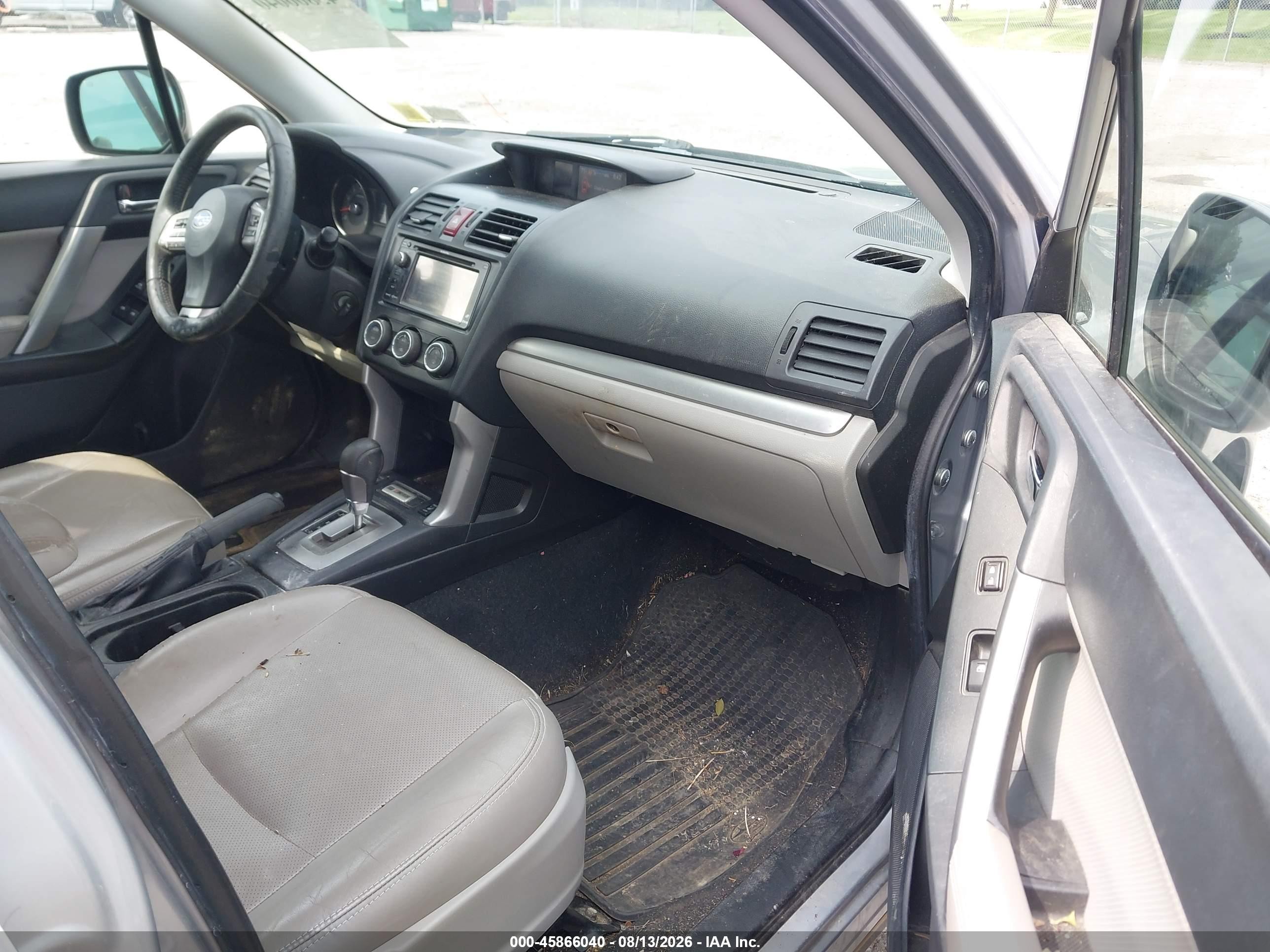 2014 Subaru Forester 2.5i Limited Silver vin: JF2SJAJC0EH513666