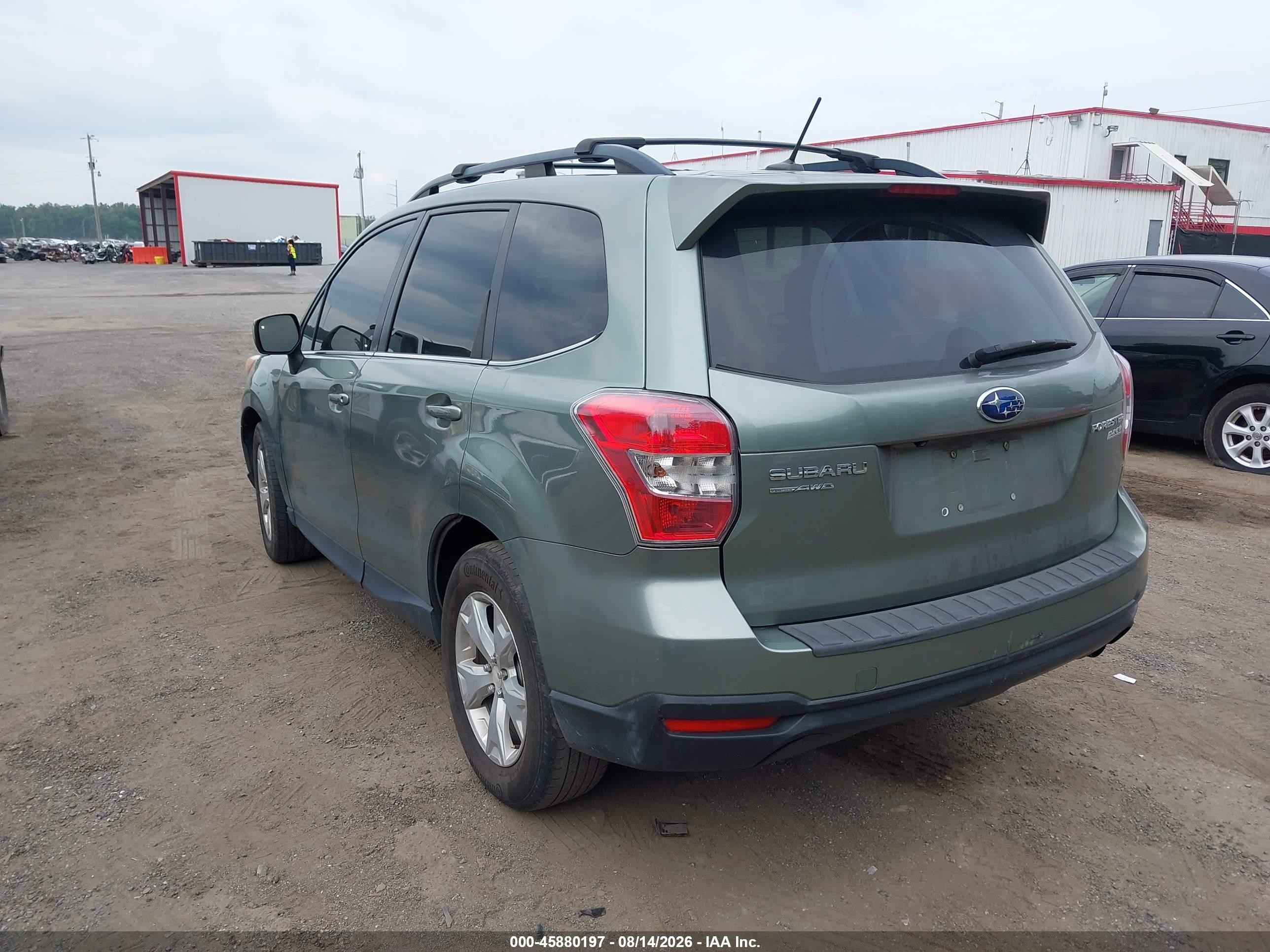 2014 Subaru Forester 2.5i Limited Green vin: JF2SJAJC0EH538485