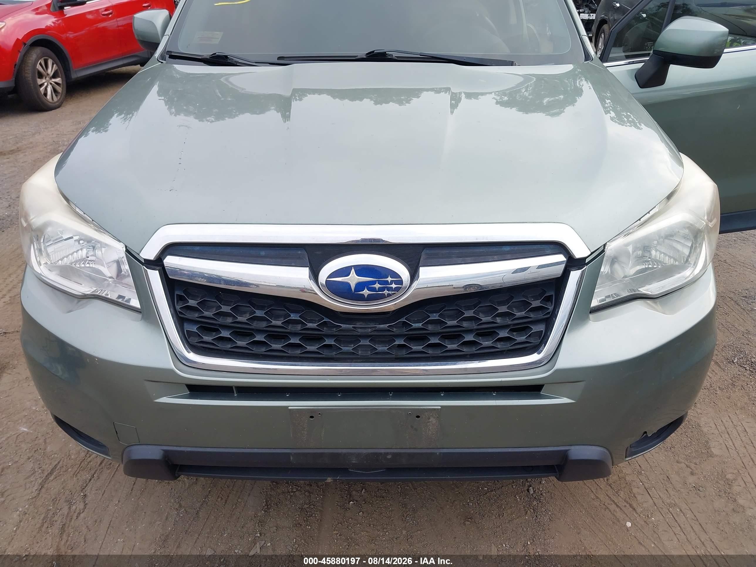 2014 Subaru Forester 2.5i Limited Green vin: JF2SJAJC0EH538485