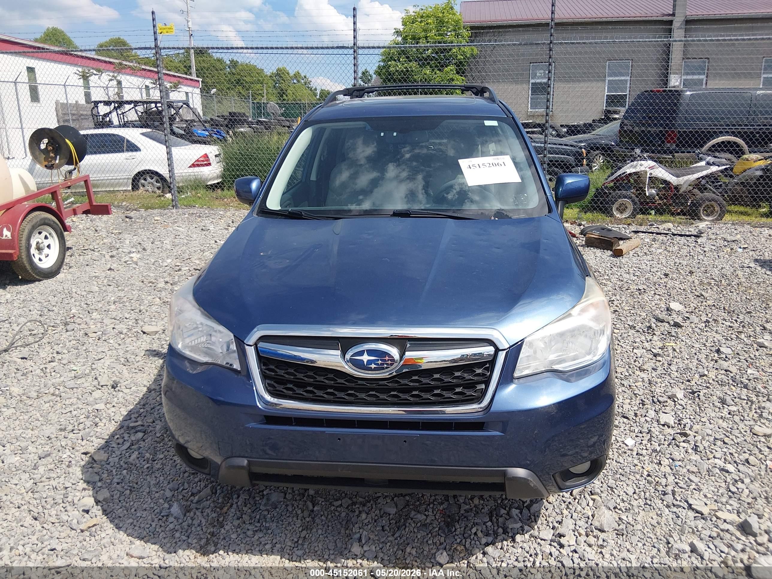 2014 Subaru Forester 2.5i Limited Blue vin: JF2SJAJC0EH557117